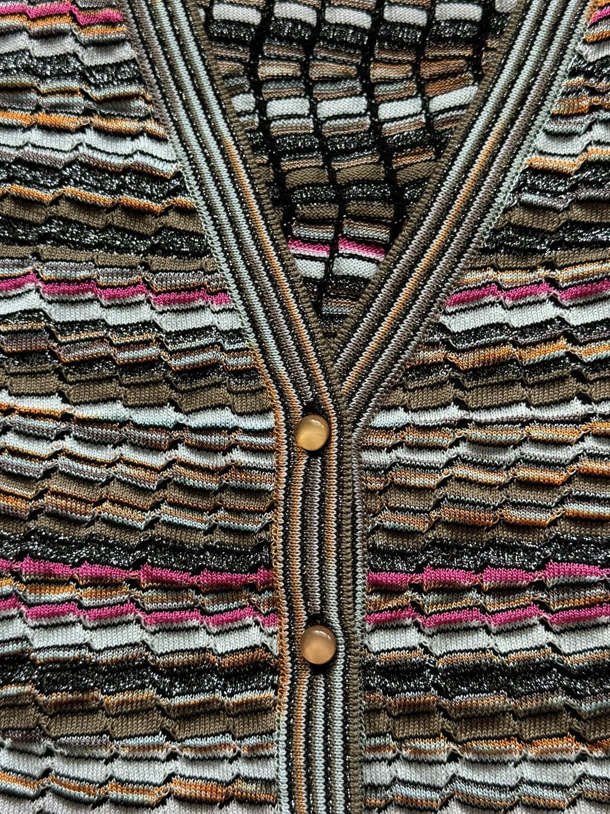 Designer × Missoni Missoni avant garde coloured cardigan sweater Size M / US 6-8 / IT 42-44 - 4 Thumbnail