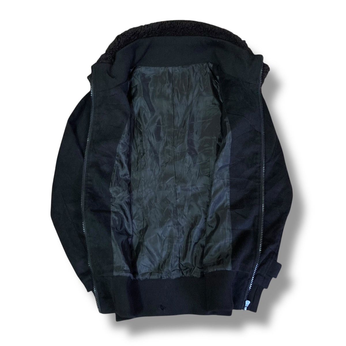 If Six Was Nine 🇯🇵 COLLIER PUNK GOTHIC FULL ZIP FUR COLLAR HOODIE JACKET Size US L / EU 52-54 / 3 - 4 Thumbnail