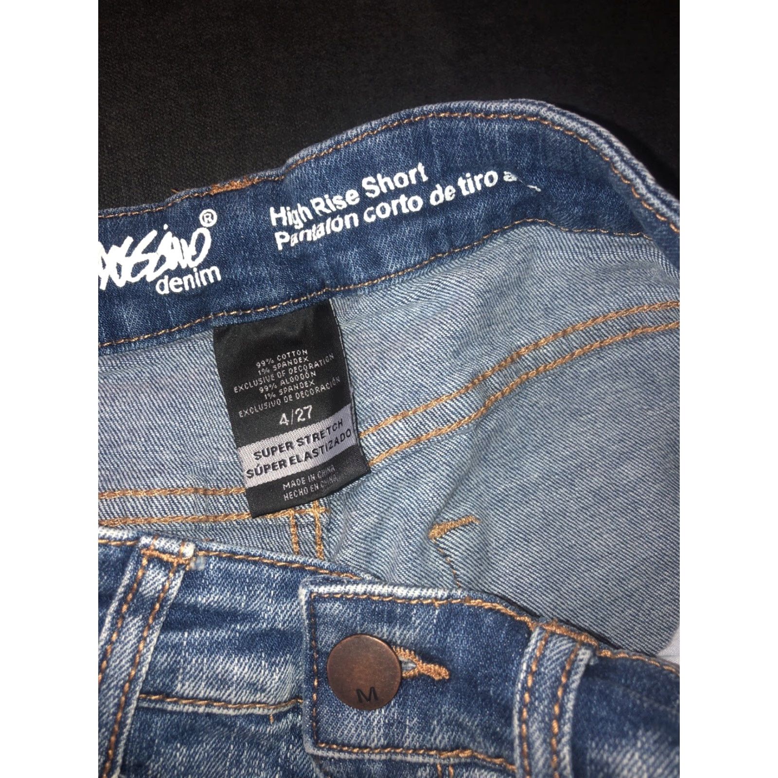 Mossimo Mossimo Denim Blue High Rise Denim Shorts Cut-Off 4/27 Regular Size Womens Size 27" / US 4 / IT 40 - 4 Thumbnail