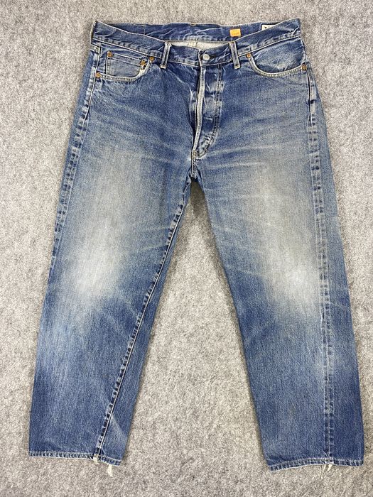 Hype Redline Distressed Blue Vintage Bartack 36x28.5 Denim JN1338 | Grailed