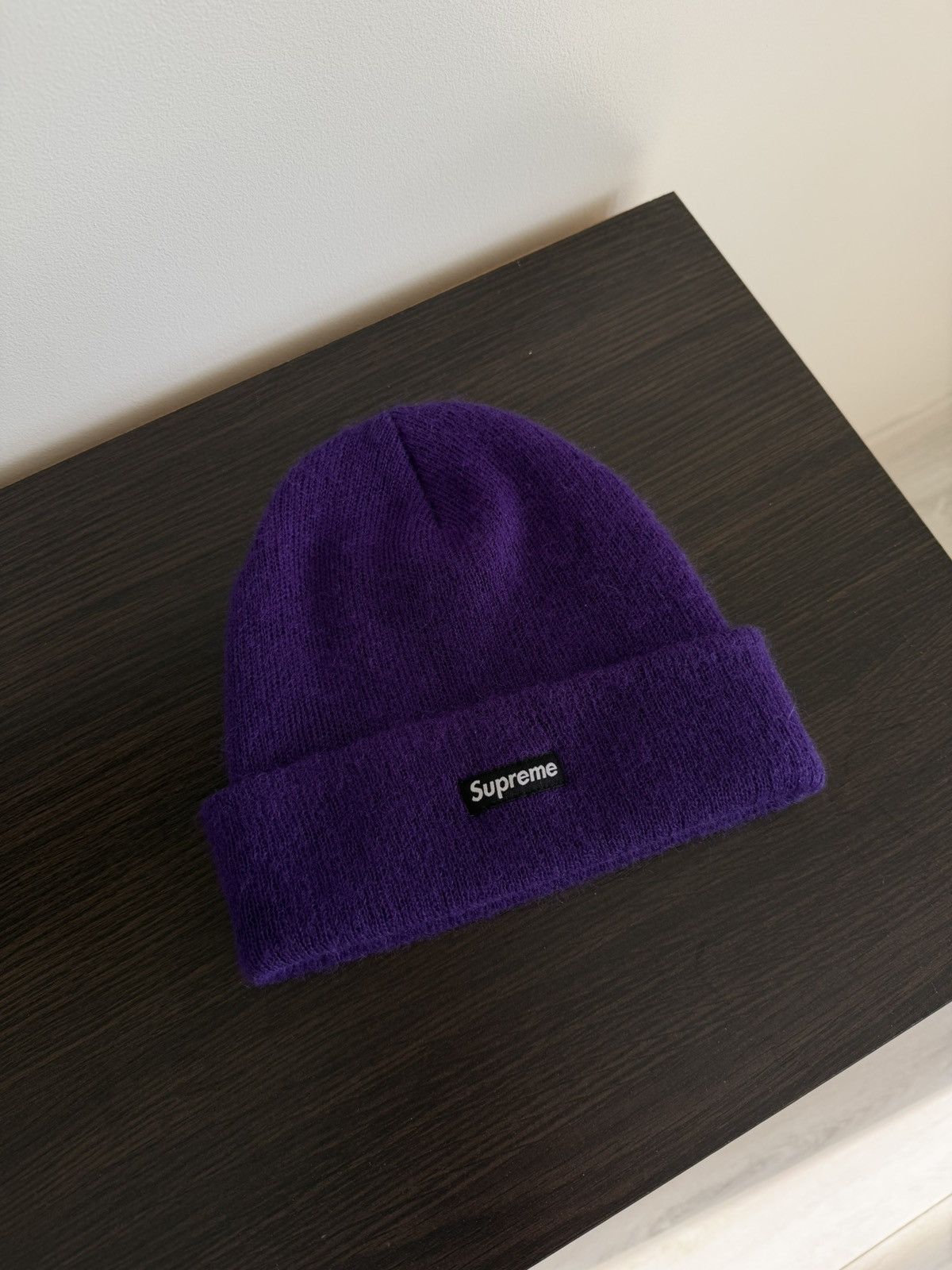 Supreme Supreme mohair wool beanie FW18 purple hat Size ONE SIZE - 12 Thumbnail