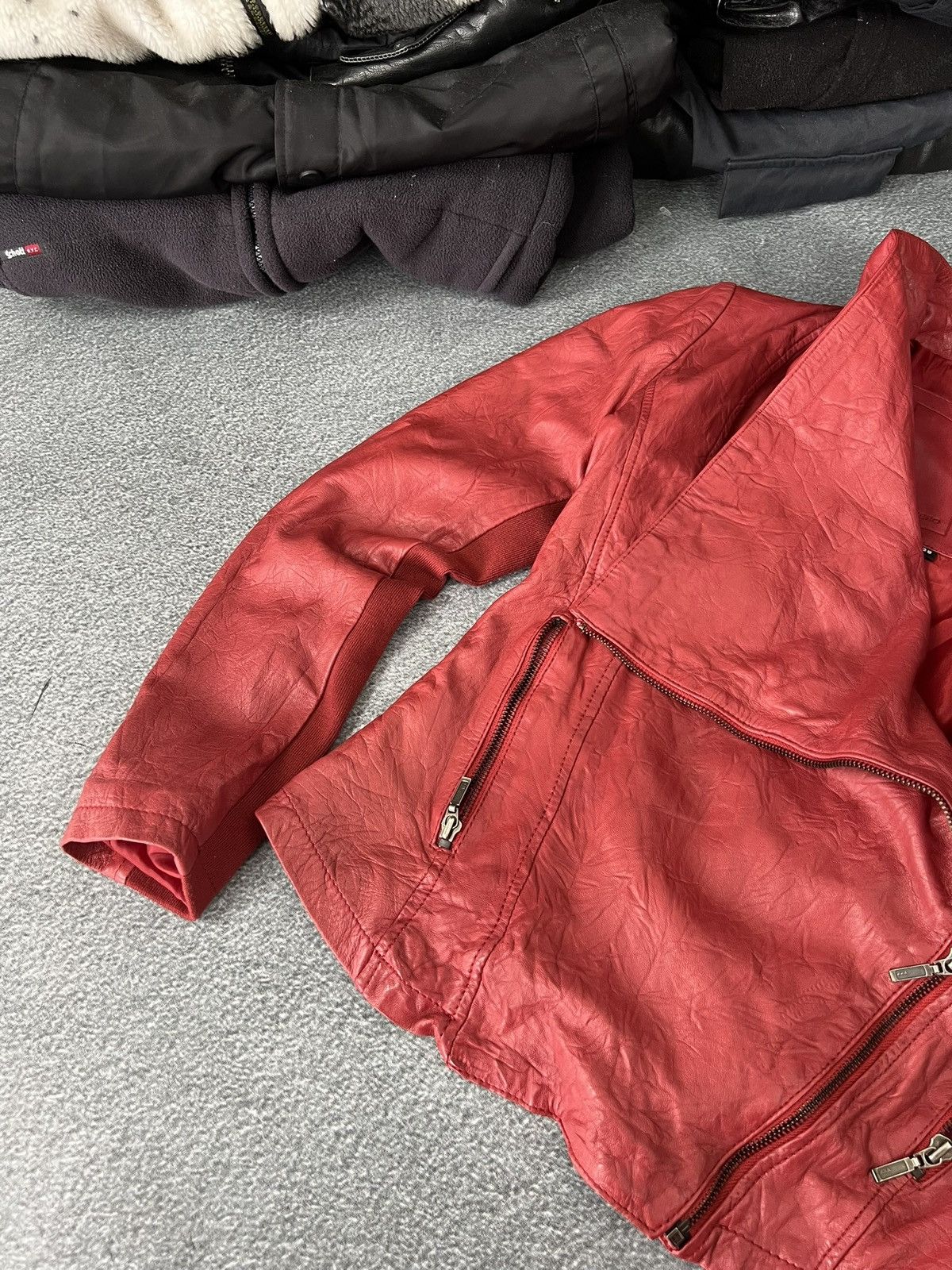Vintage Avant Garde Leather Jacket Vintage Y2K Size M / US 6-8 / IT 42-44 - 4 Thumbnail