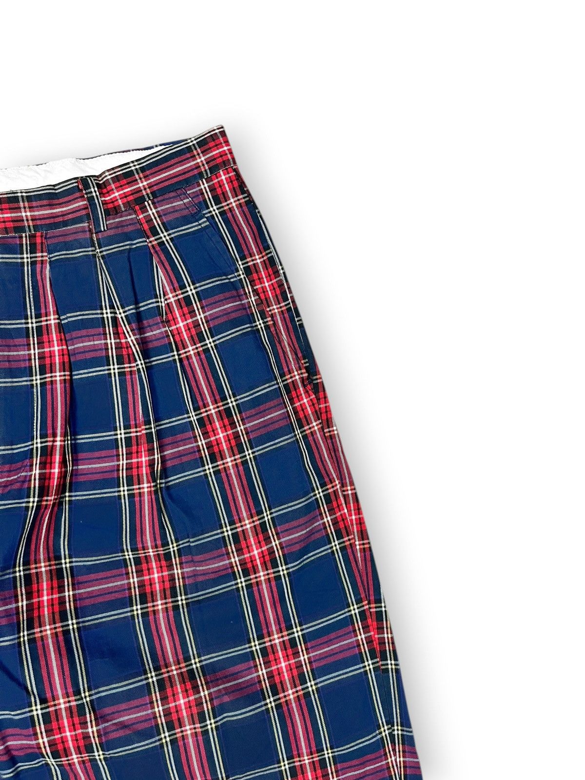 Kenzo 90a Kenzo Japan Plaid Vintage Double Pleated Trousers Size US 30 / EU 46 - 5 Thumbnail