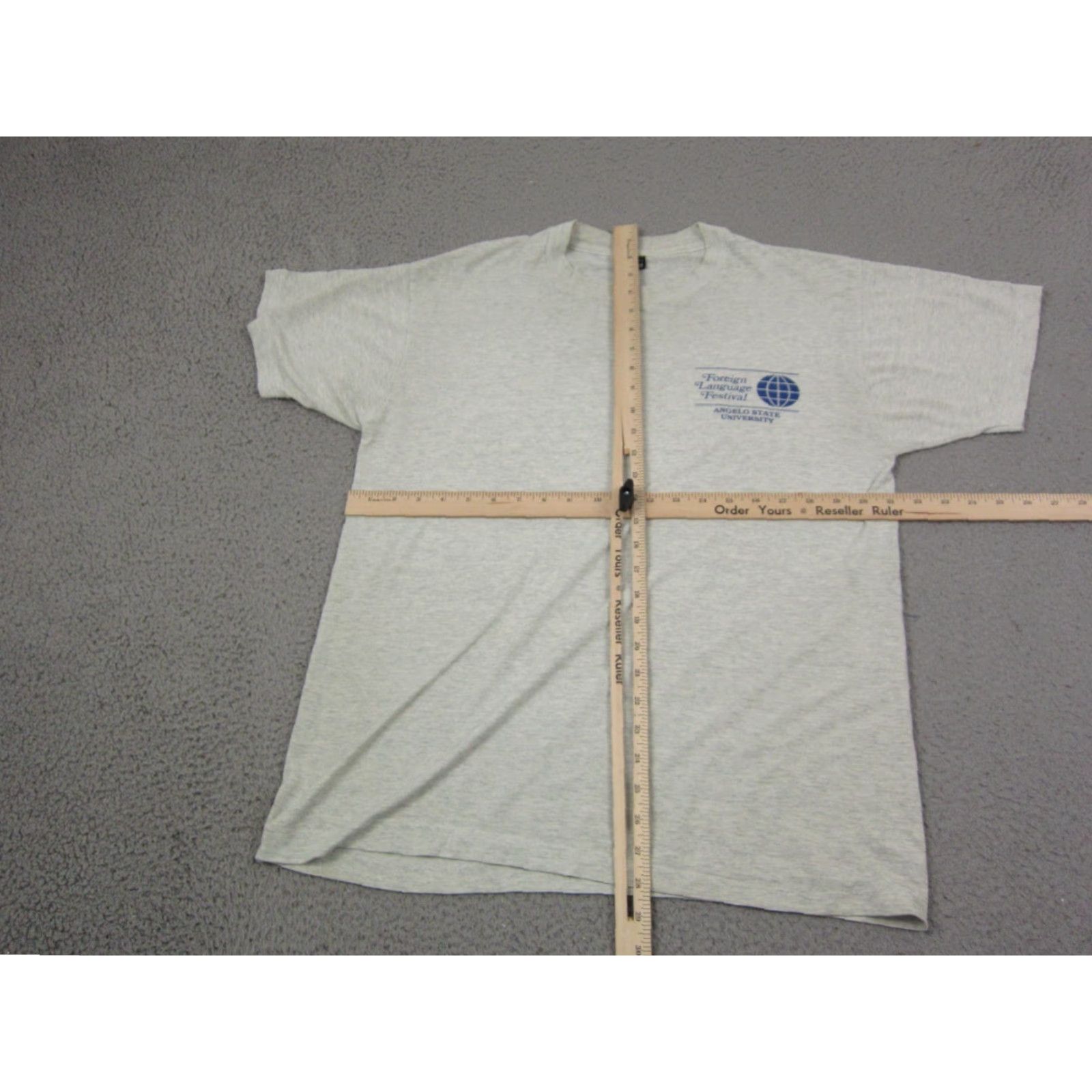 Fruit Of The Loom VINTAGE Fruit of the Loom Shirt Mens Large Gray University Logo Cotton Polyester Made in USA Size US L / EU 52-54 / 3 - 7 Thumbnail