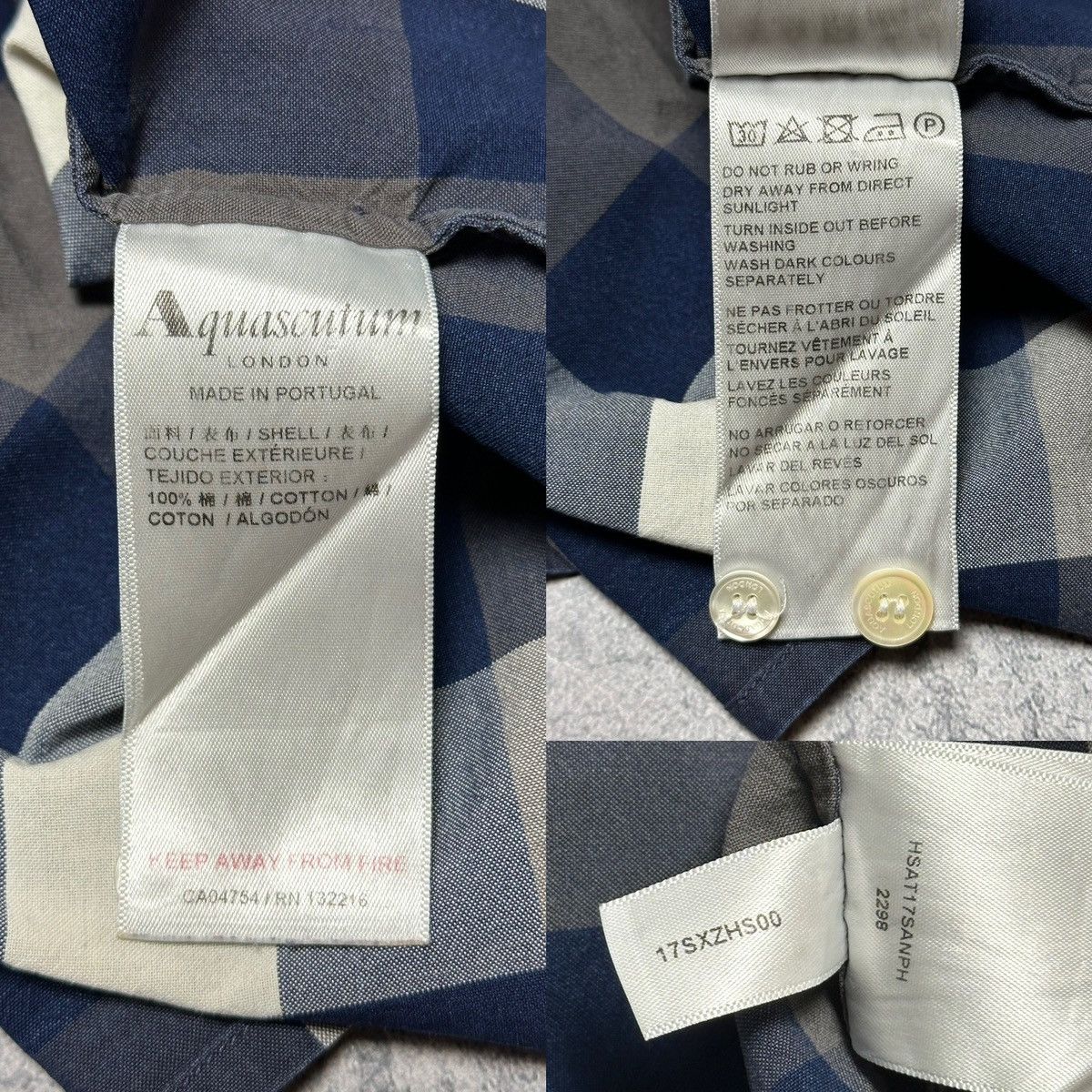 Aquascutum × Vintage Aquascutum London Checked Button Up Shirt Size US L / EU 52-54 / 3 - 9 Thumbnail