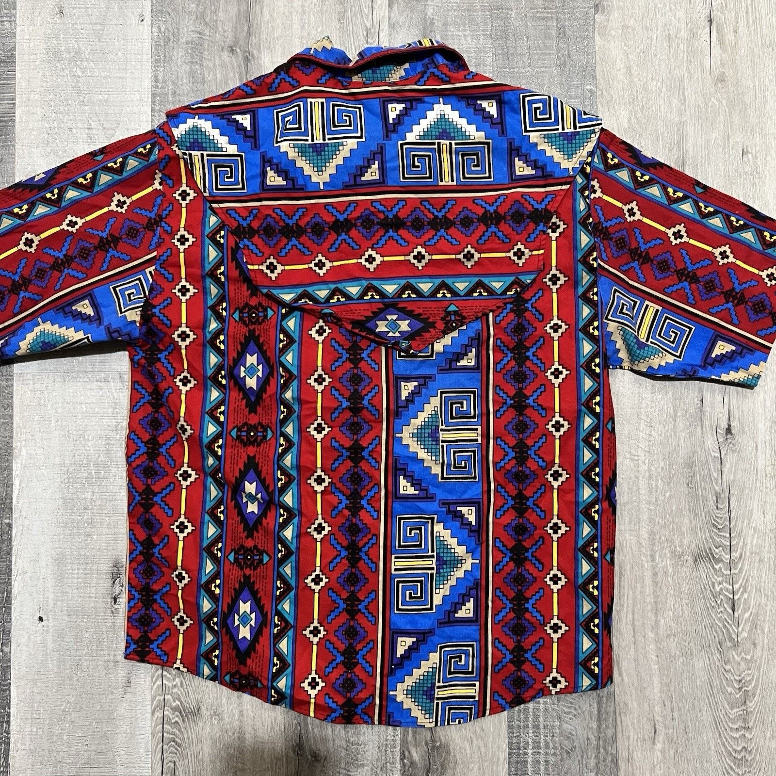 Other Rafter JX Western Aztec Cowboy Shirt Southwestern M Size US M / EU 48-50 / 2 - 3 Thumbnail