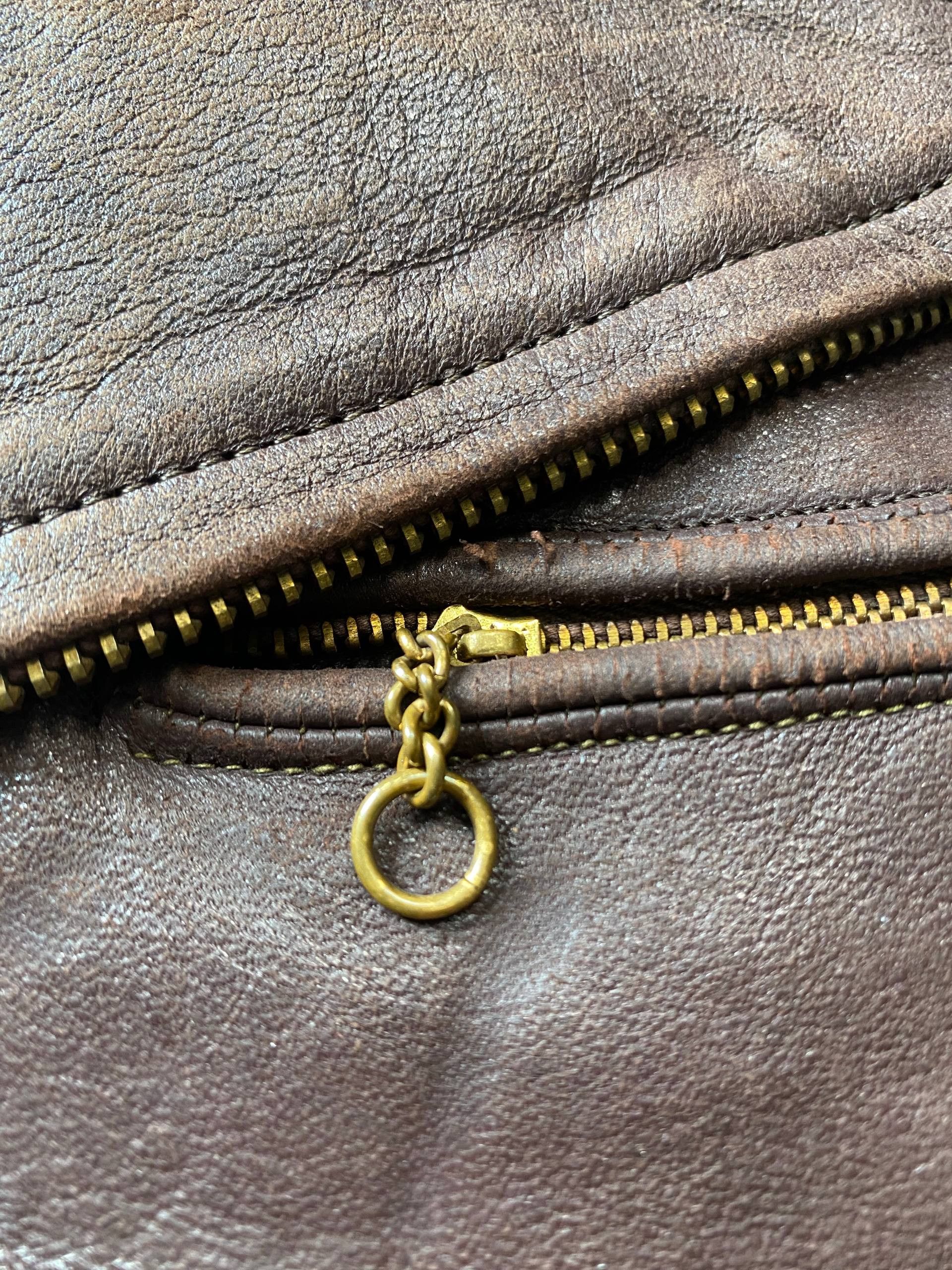 Leather Vtg 50s Horsehide Japanese Civilian Post War Leather Jacket Size US S / EU 44-46 / 1 - 8 Thumbnail