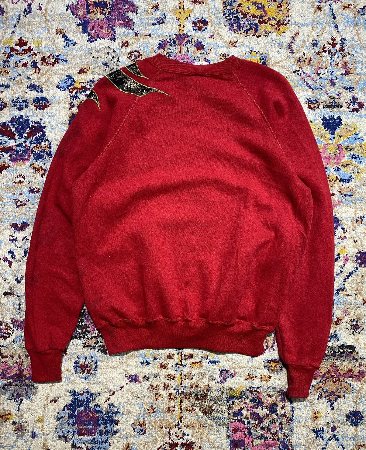 Lee 1989 Lee Sturdy Sweats Embroidered Ribbons Sweatshirts Size US L / EU 52-54 / 3 - 4 Thumbnail