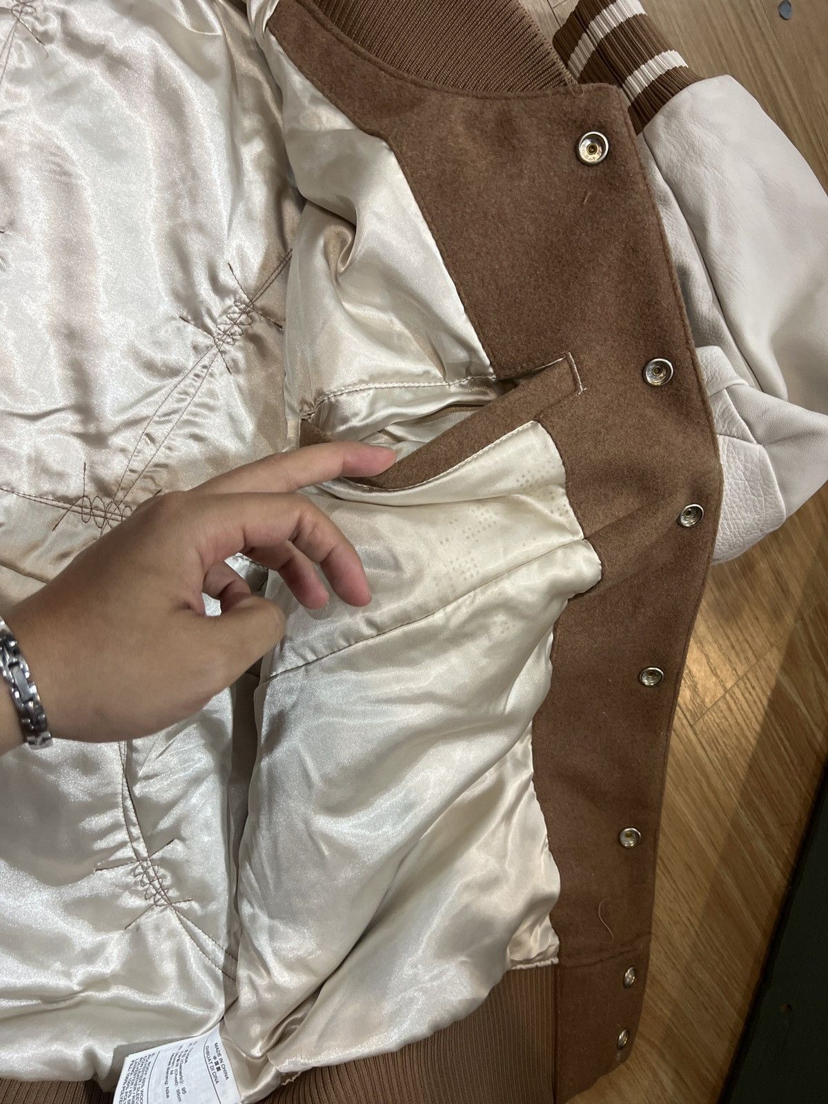 Jordan Brand × Travis Scott 🌵Air Jordan x Travis Scott Varsity Jacket 'Antique Brown' Size US M / EU 48-50 / 2 - 8 Thumbnail