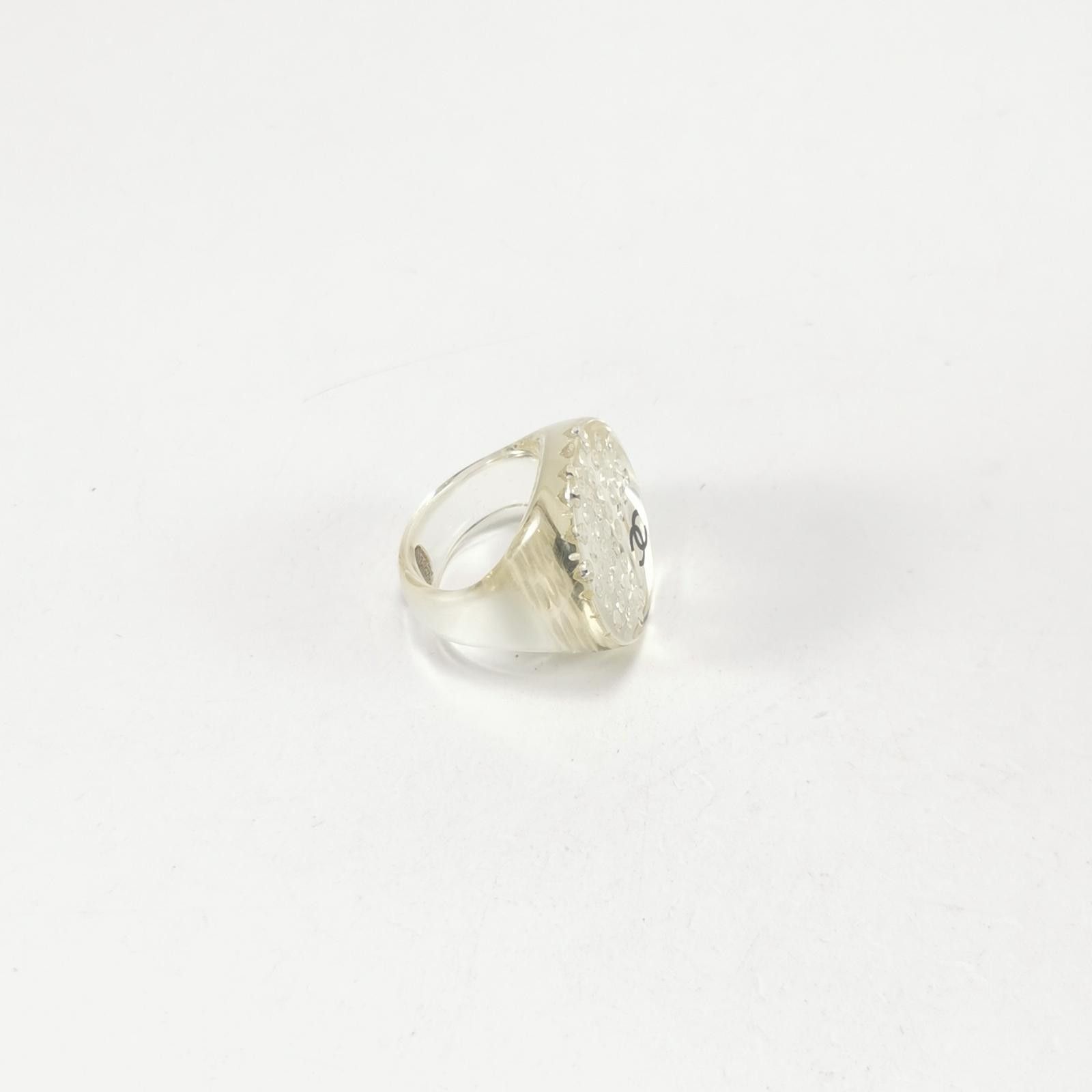 Chanel Chanel Acrylic Crystal Double C Ring Size 14 -z2505 Size ONE SIZE - 3 Thumbnail
