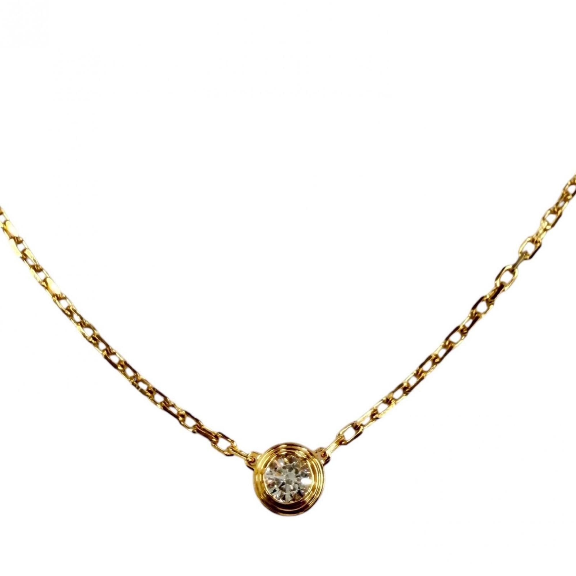 Cartier Cartier SJN242 Damour SM Small 750YG 1P Diamond Necklace, Yellow Gold, Weight 2.77g, Women's. Size ONE SIZE - 1 Thumbnail