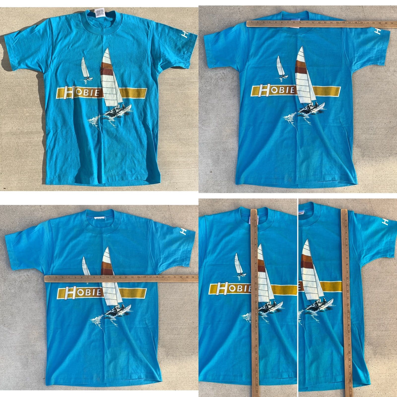 Vintage VINTAGE Hobie T Shirt Graphic Tee Cotton Made In USA Size M Medium Blue 1980s Mens Size US M / EU 48-50 / 2 - 11 Thumbnail