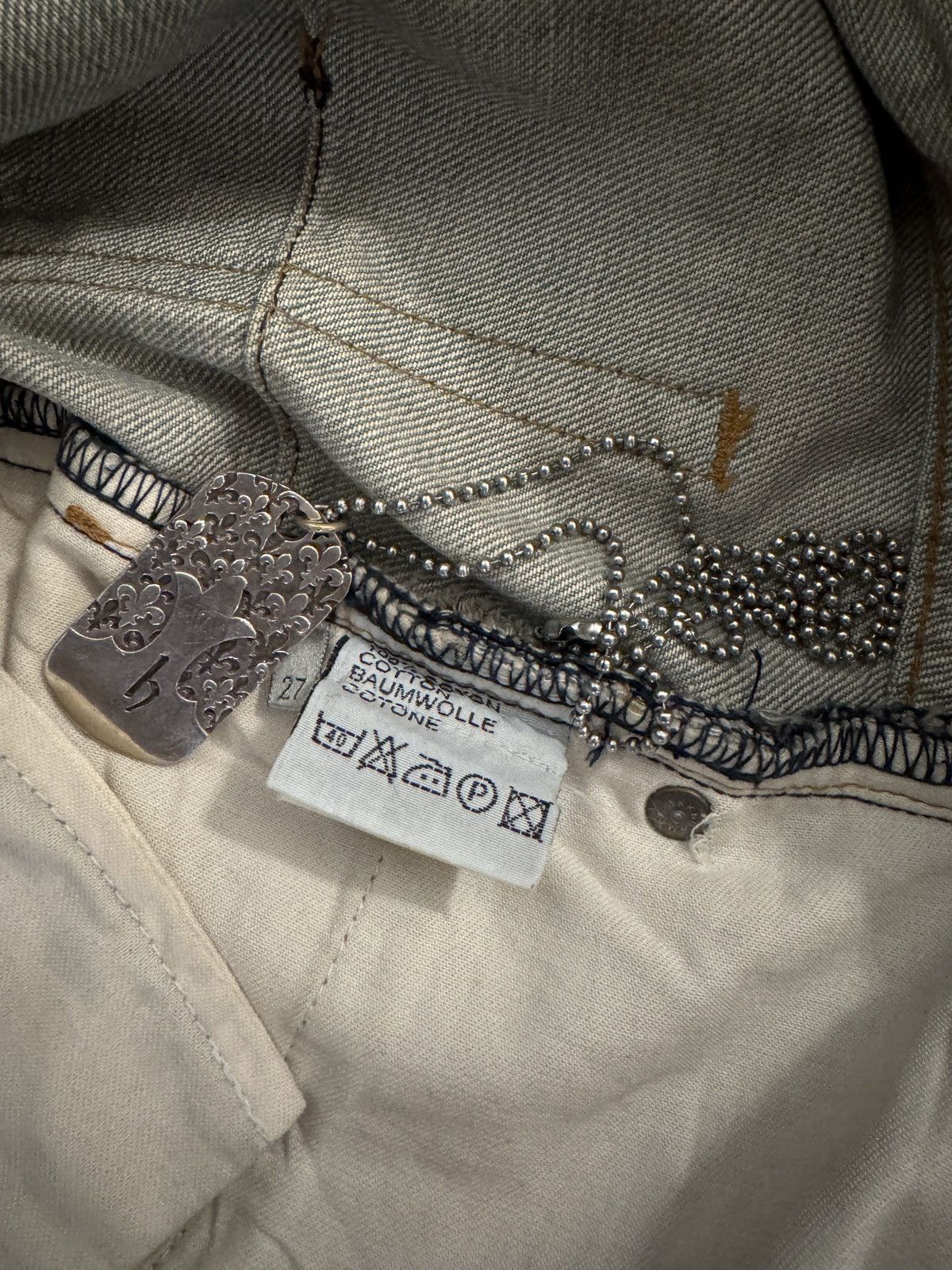 Dior Dior strip dirty Bleu Clair 04 Hedi Slimane denim Size US 29 - 9 Thumbnail