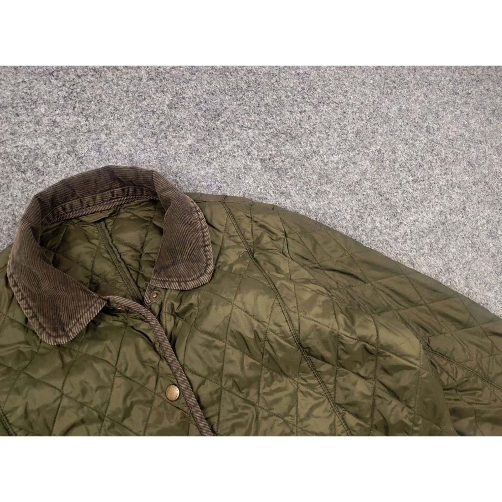 Barbour VINTAGE Barbour England Design Classic Green Jacket Women XS? No, Size 10 Size L / US 10 / IT 46 - 3 Thumbnail
