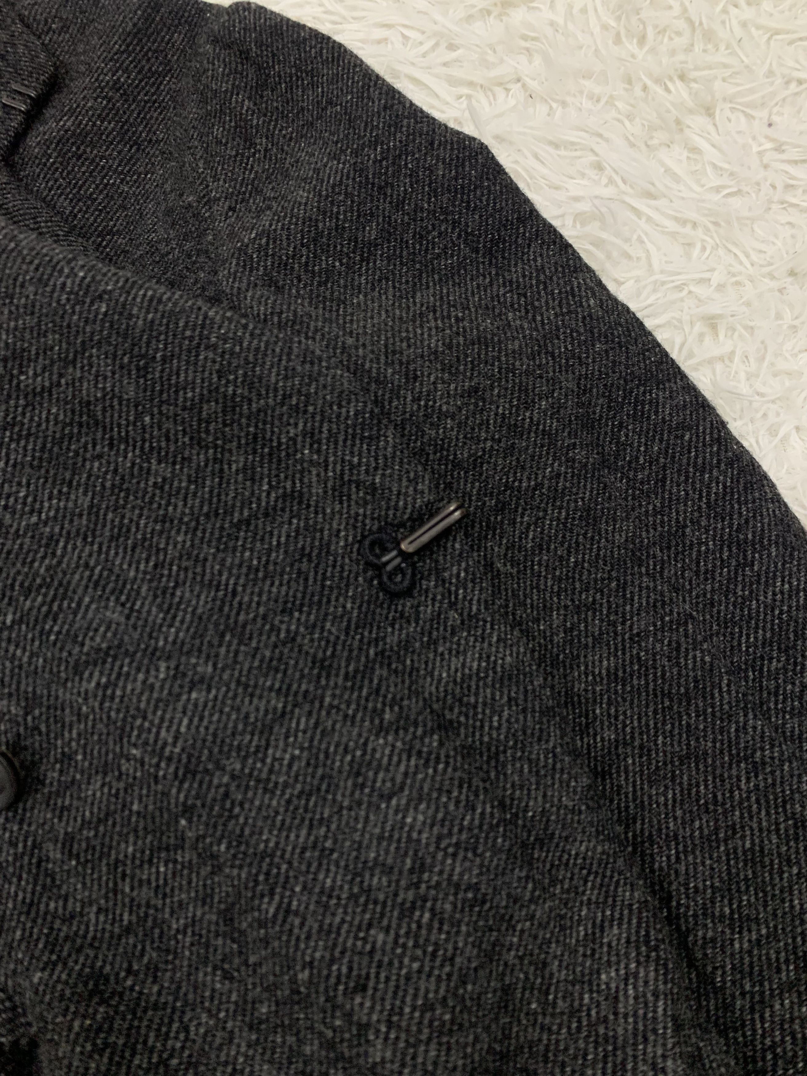 Yohji Yamamoto Vintage Y's by Yohji Yamamoto Gabardine Belted Wool Coat Size US M / EU 48-50 / 2 - 16 Thumbnail