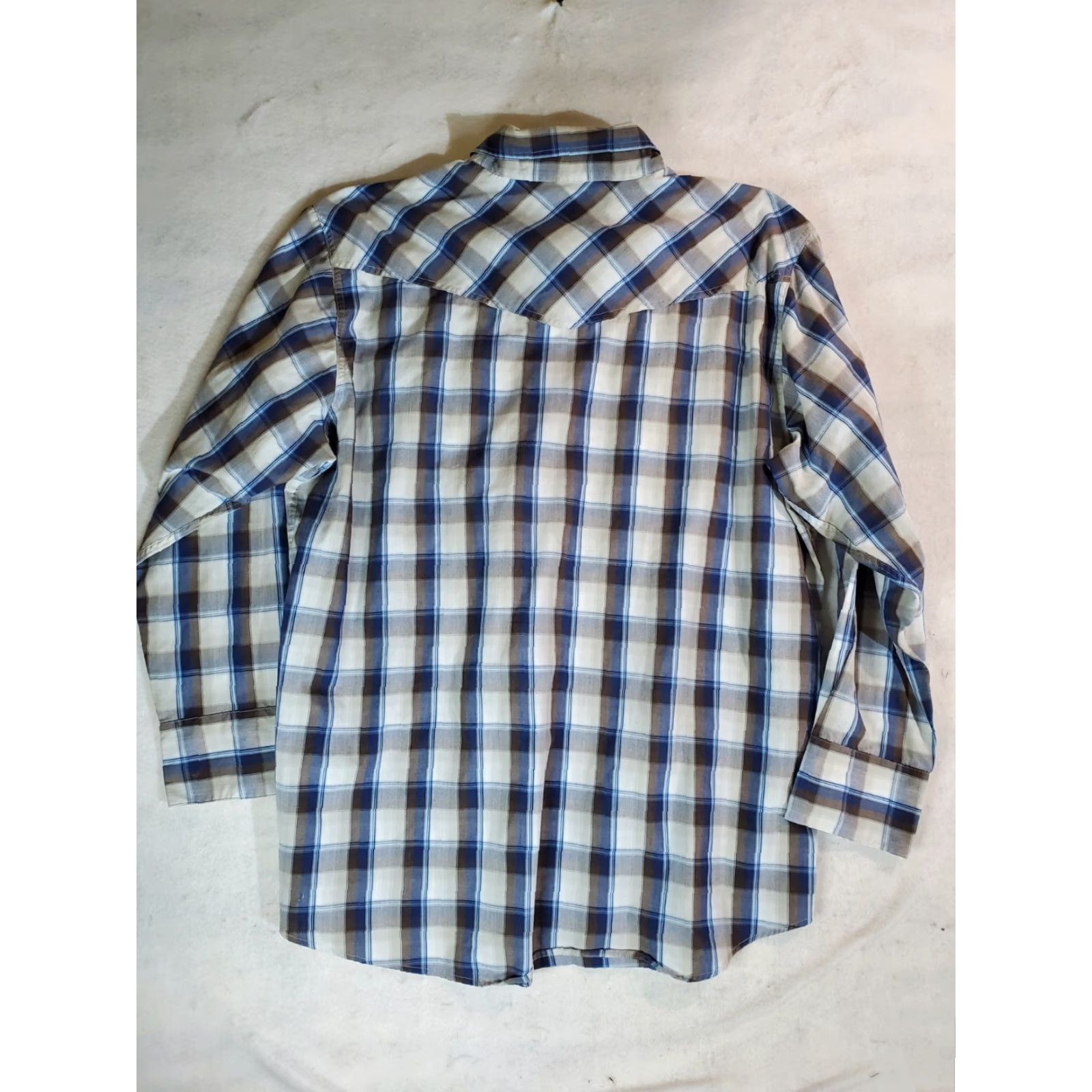 Vintage High Noon Shirt Mens XL Black Plaid Long Sleeve Pearl Snap Button-Up Western Size US XL / EU 56 / 4 - 6 Thumbnail