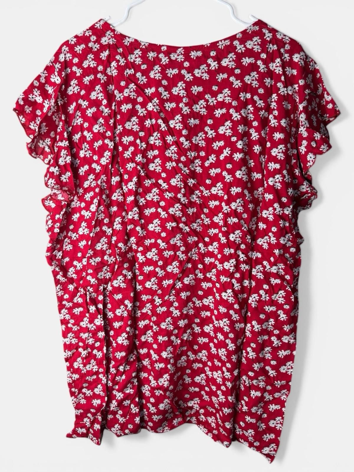 Other Suzanne Betro 4X Red White Floral Button Size M / US 6-8 / IT 42-44 - 3 Thumbnail