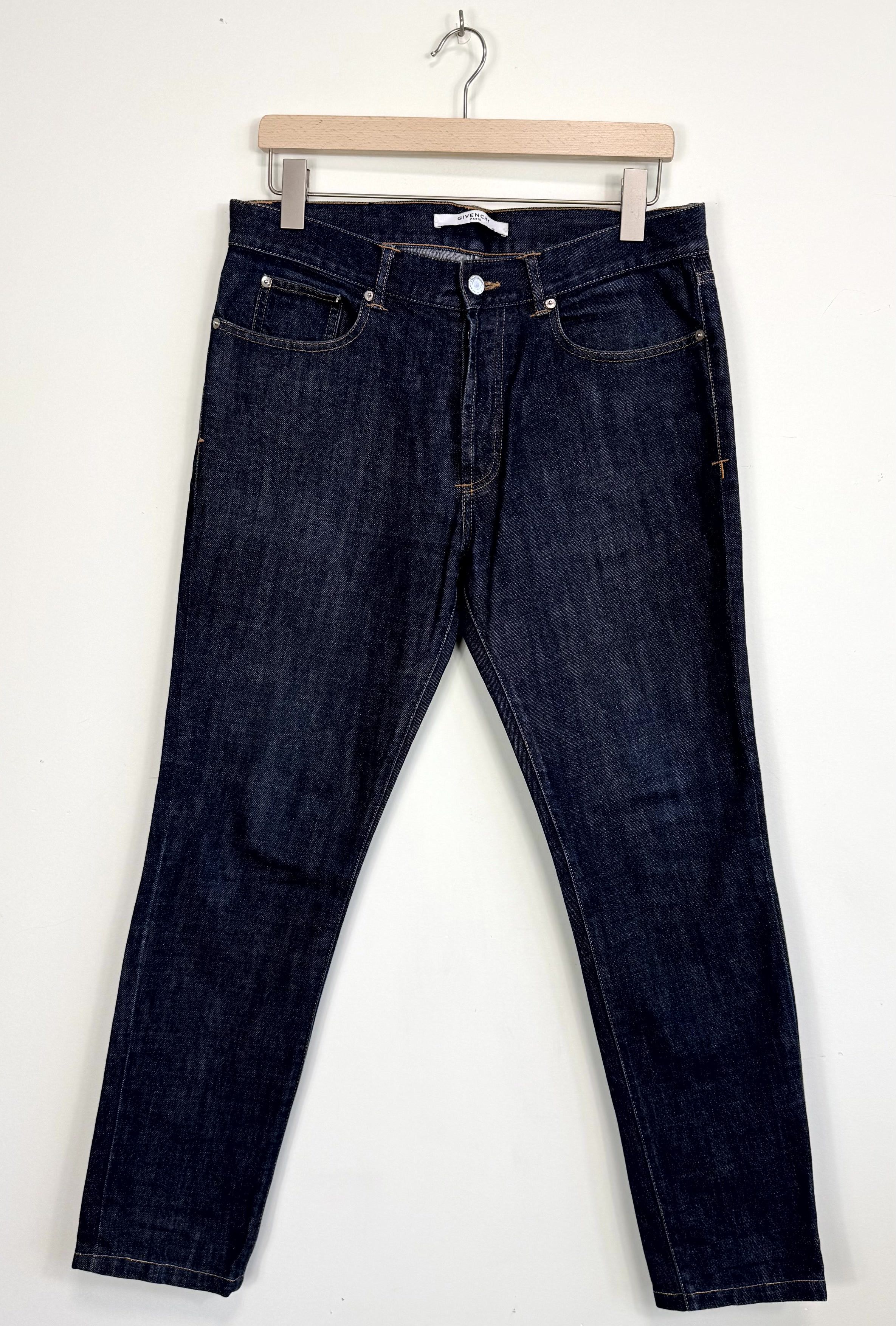 Givenchy Givenchy Dark Blue Cuban Fit Jeans Size 32 Size US 32 / EU 48 - 2 Thumbnail