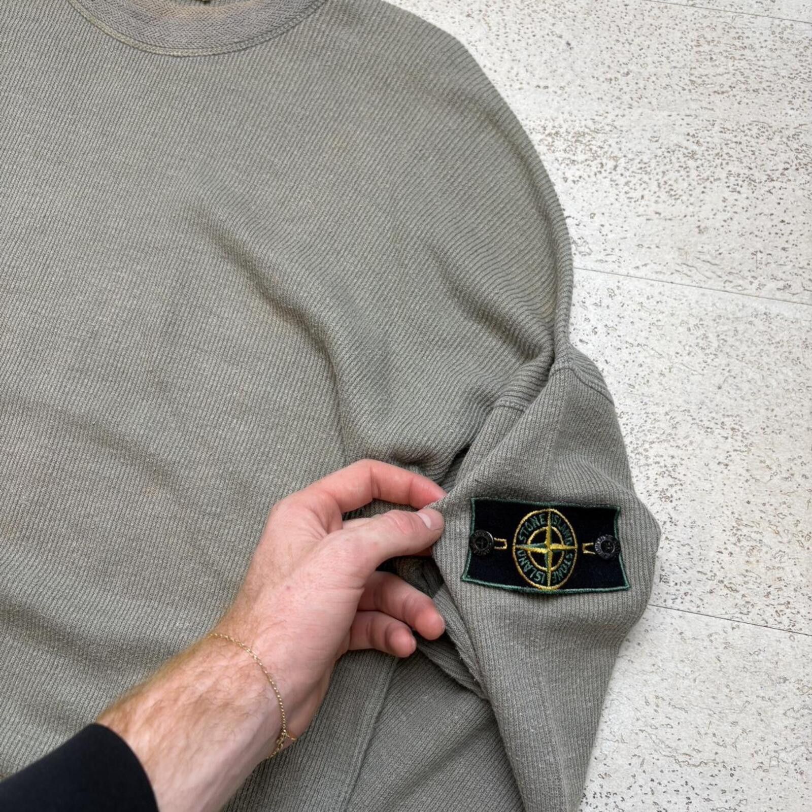 Stone Island 90’s Stone Island Ribbed Jumper (L) Size US L / EU 52-54 / 3 - 3 Thumbnail