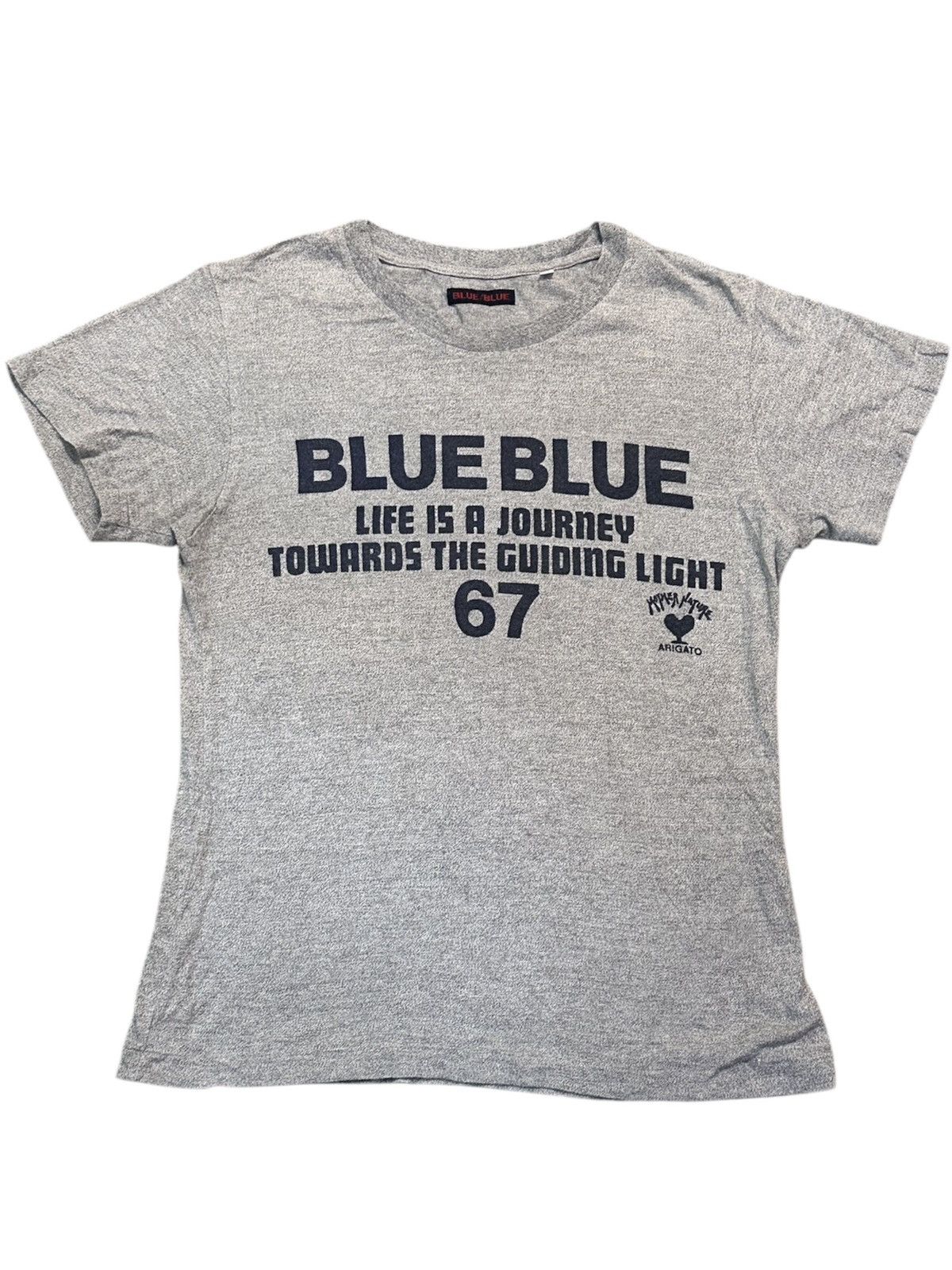Blue Blue Japan “Life Is Journey” Grey T-Shirt