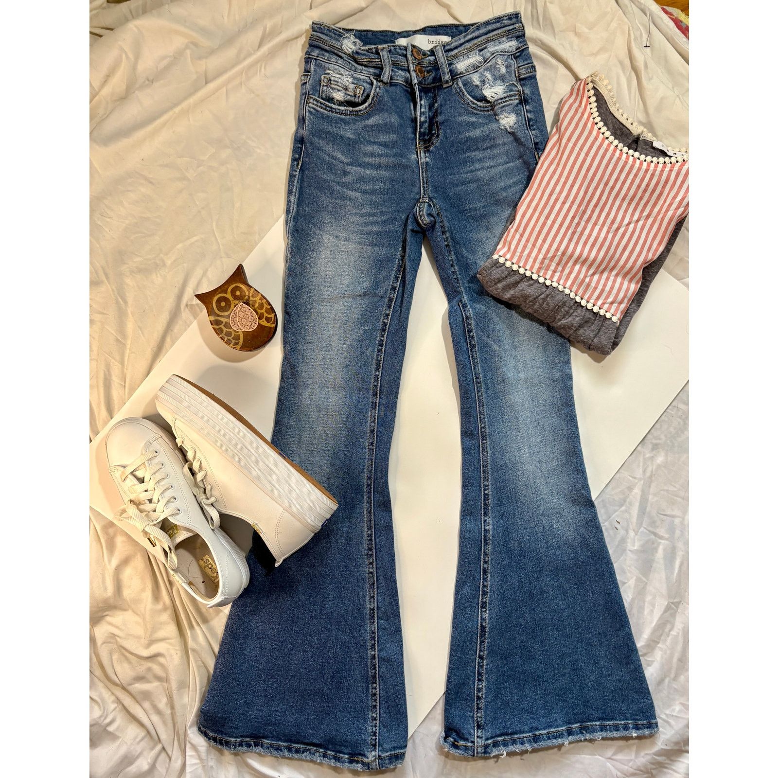 Other Bridge by Gly High waisted Flare Leg Size 23" - 2 Thumbnail
