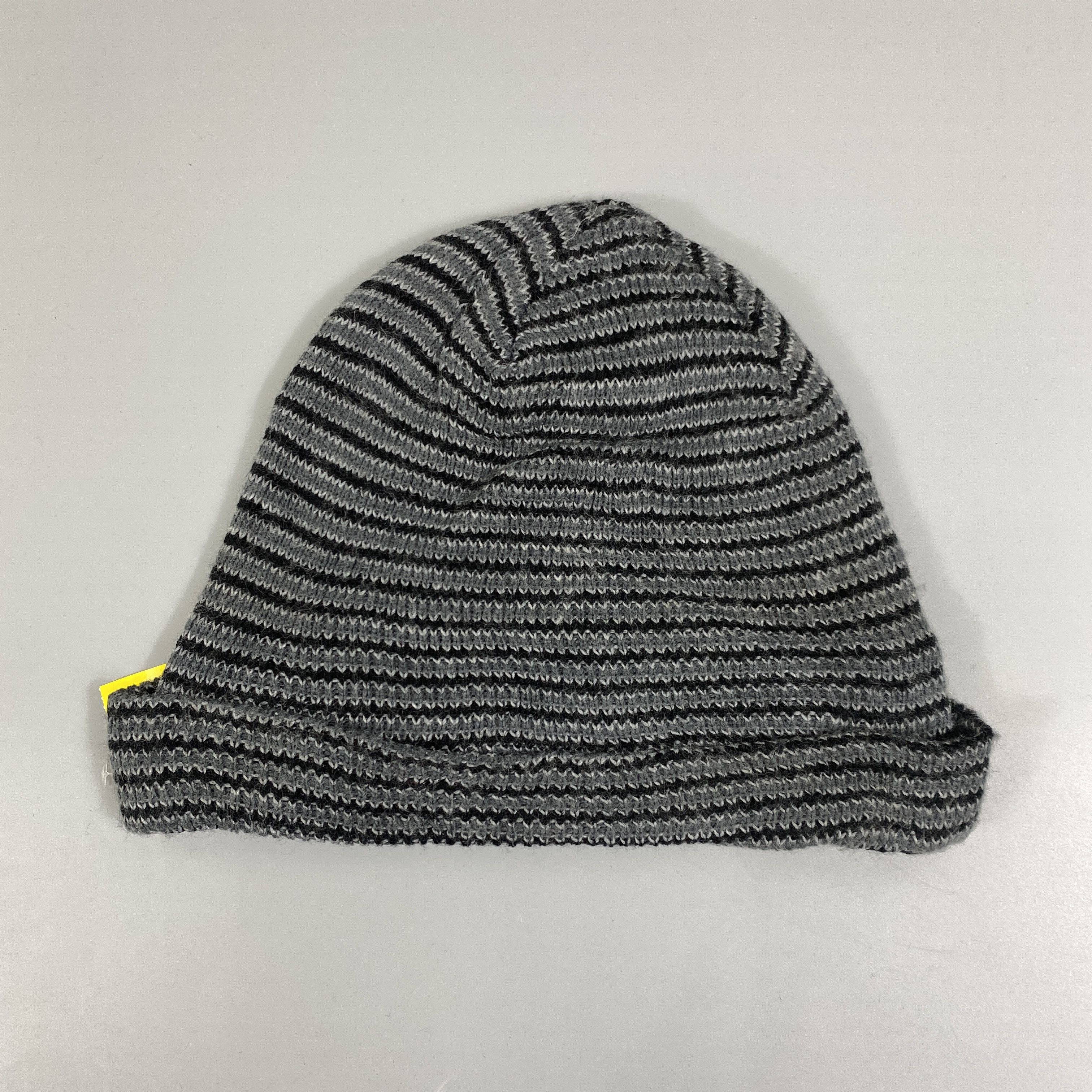 Japanese Brand Local Motion Striped Beanie Hat -BN1033 Size ONE SIZE - 7 Thumbnail