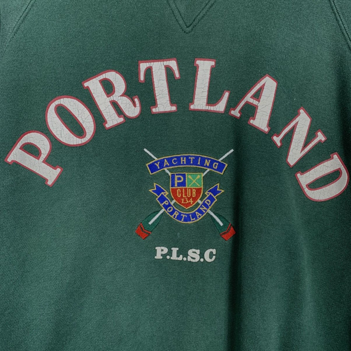 Japanese Brand Portland Crewneck Green Sweatshirt Size US M / EU 48-50 / 2 - 10 Thumbnail
