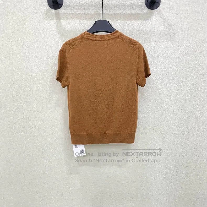 Hermes Hermes Metal Logo Round Neck Knit Short Sleeve Size XS / US 0-2 / IT 36-38 - 2 Thumbnail