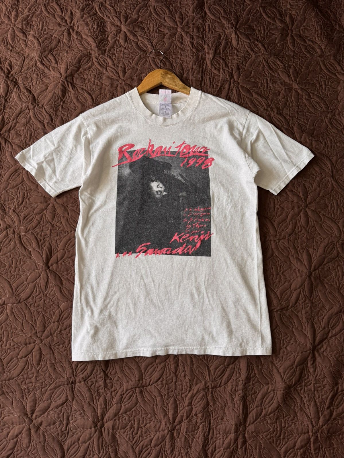 Band Tees Japanese rock singer Kenji Sawada's "Rockan Tour"1998 Size US M / EU 48-50 / 2 - 1 Thumbnail