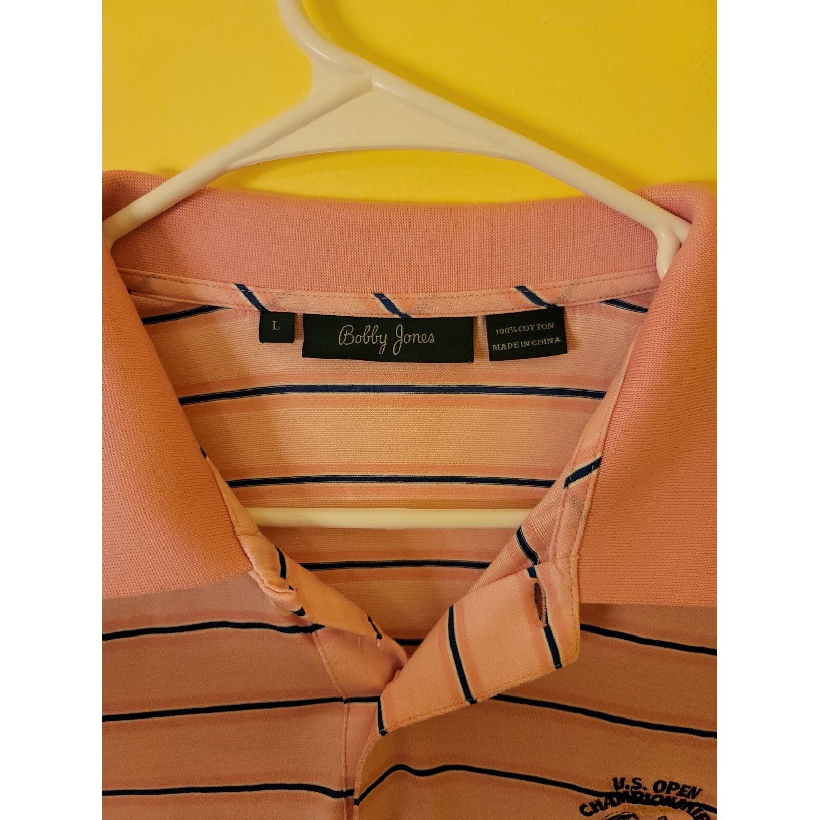 Bobby Jones Bobby Jones Polo Shirt Mens L Pink Pinehurst US Open 2014 Size US L / EU 52-54 / 3 - 3 Thumbnail