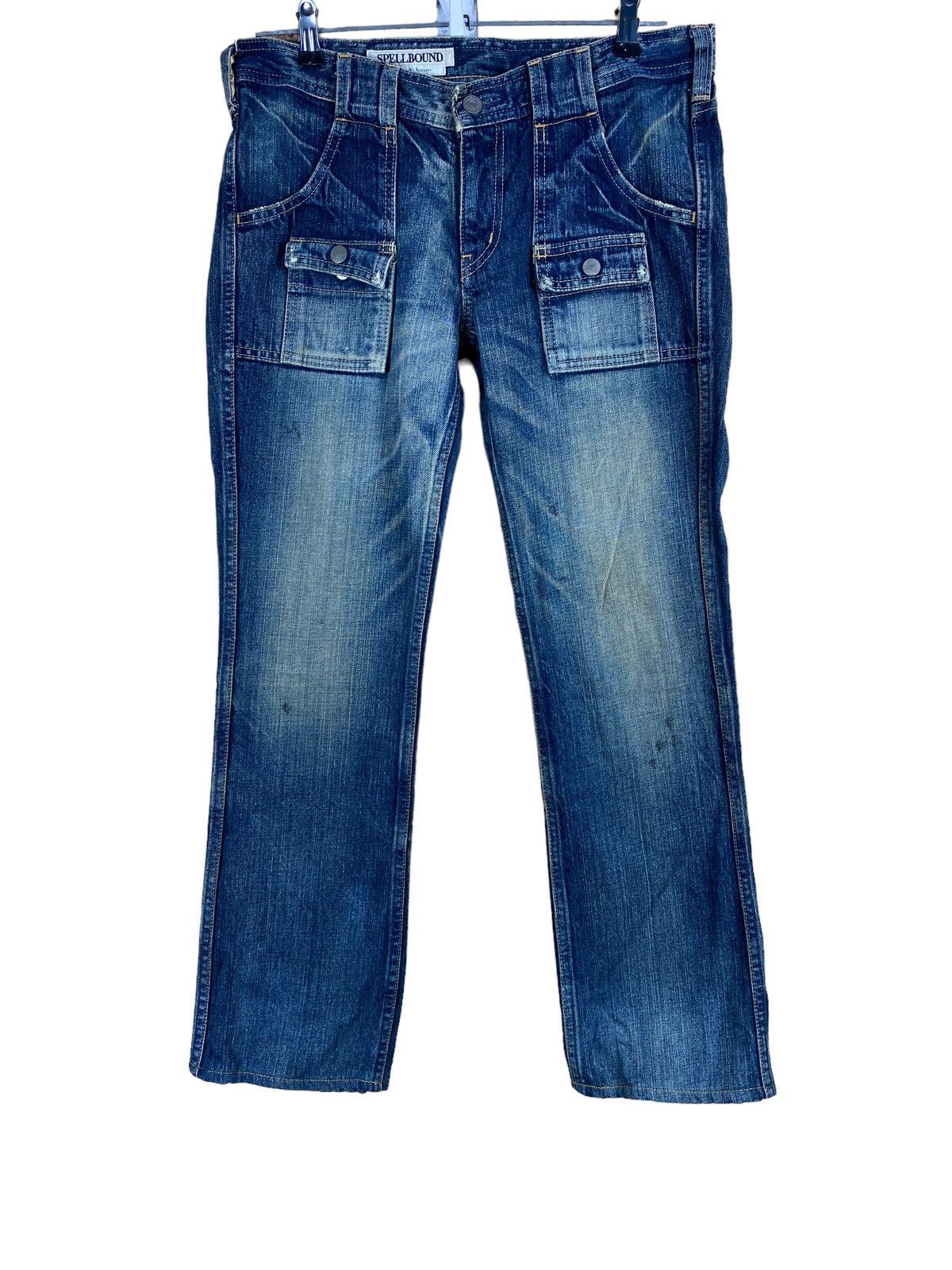 Spellbound MADE IN JAPAN SPELLBOUND DISTRESSED DENIM BUSH PANT Size US 32 / EU 48 - 1 Thumbnail