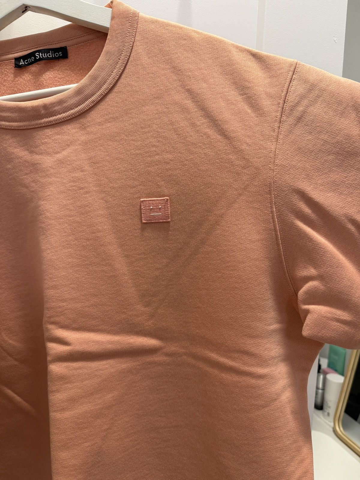 Acne Studios Acne Studios Fairview Face Sweatshirt, Pale Pink, L Size US L / EU 52-54 / 3 - 3 Thumbnail