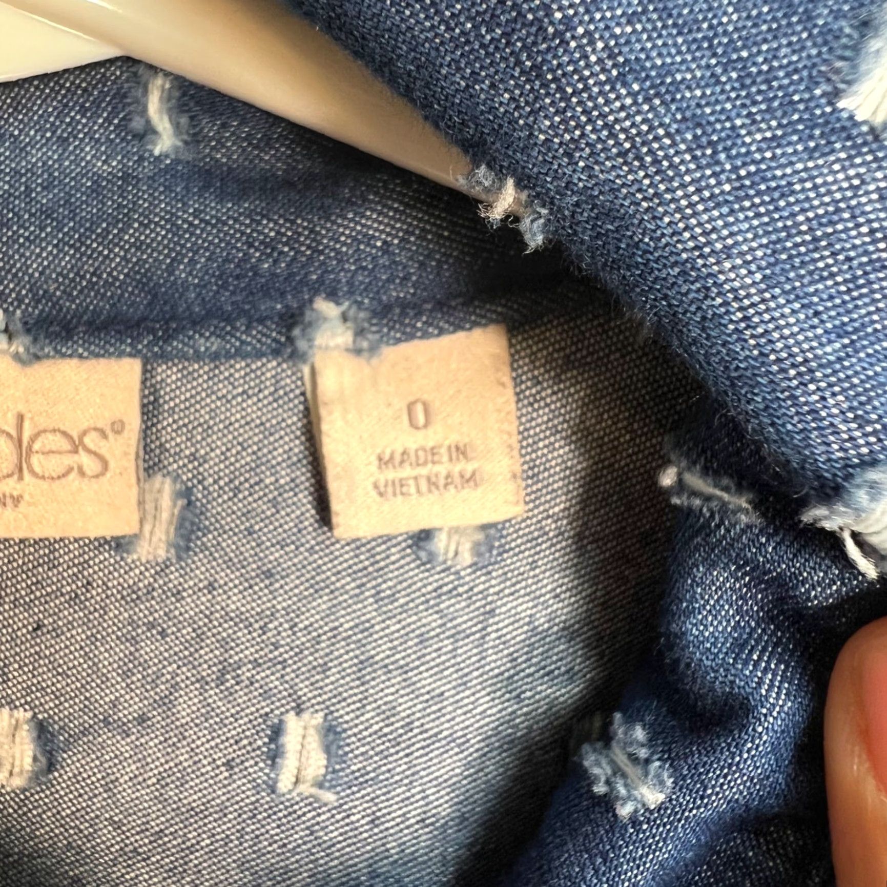 Vintage Eva Mendes Dress Womens Size 0 Blue Sleeveless Collared Button-Front Midi Fit & Flare Cotton Blend Vintage/Used Women’s Dress Size XS / US 0-2 / IT 36-38 - 4 Thumbnail
