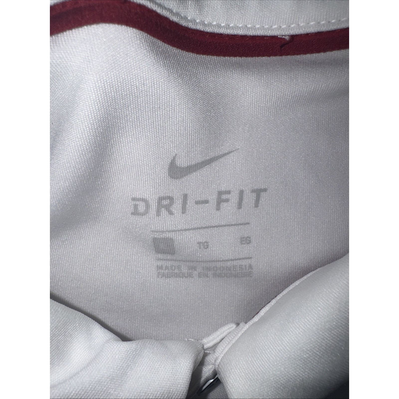 Nike Nike Stanford Dri Fit Golf Polo White Stripes XL 23x29 Size US XL / EU 56 / 4 - 4 Thumbnail