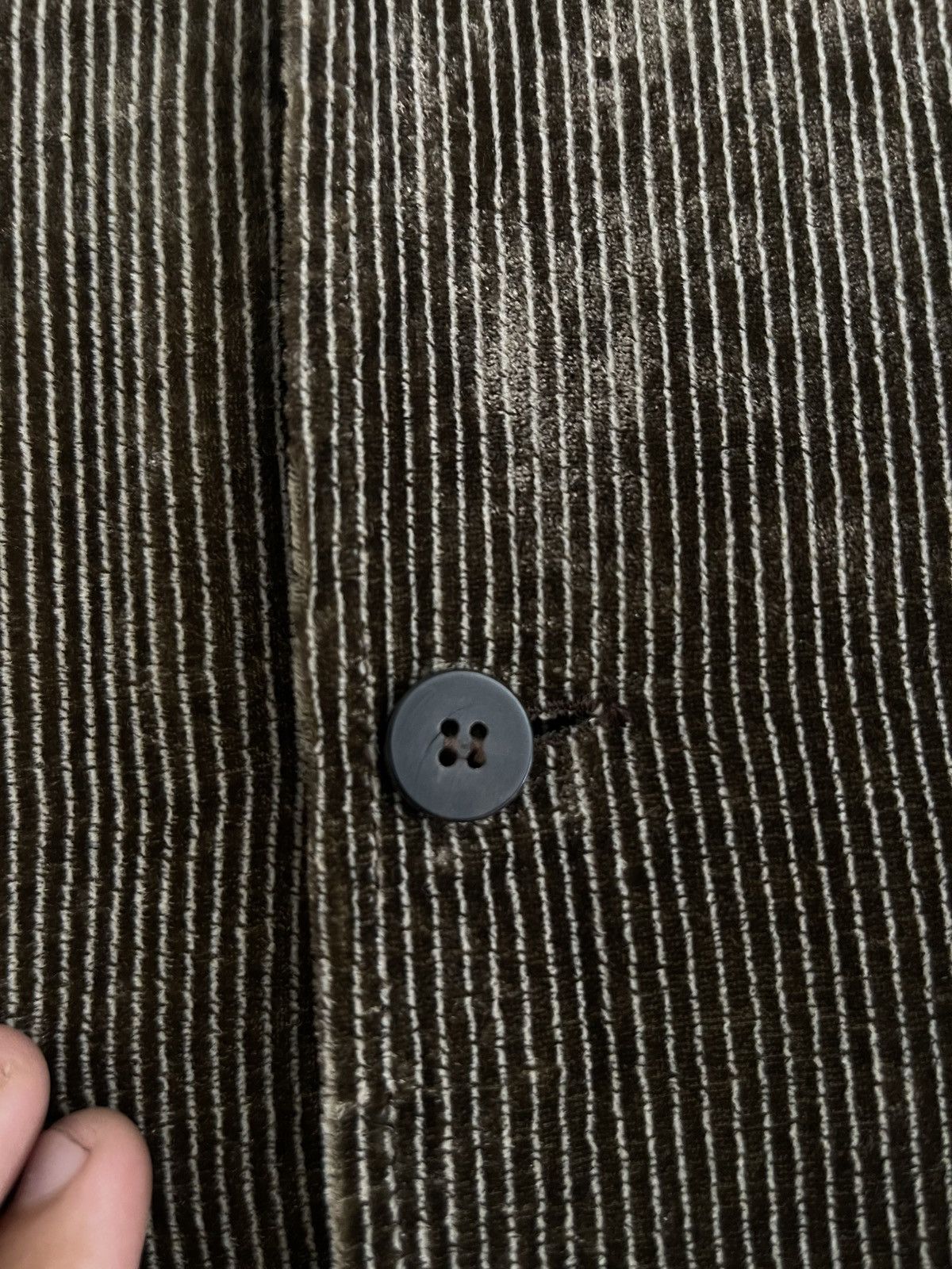 Giorgio Armani Giorgio Armani Corduroy Shimmer Button Shirt Size US L / EU 52-54 / 3 - 6 Thumbnail
