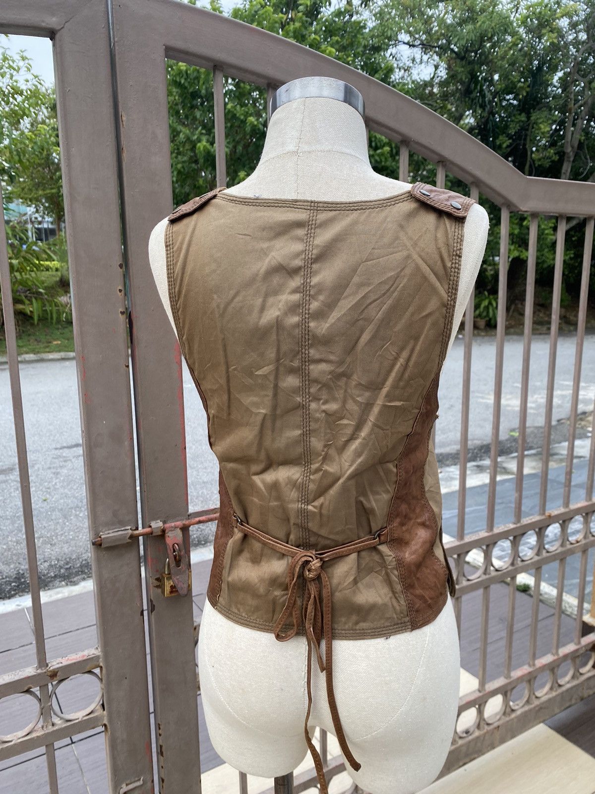 Japanese Brand × Vintage leather vest by kiyoto takase Size M / US 6-8 / IT 42-44 - 4 Thumbnail