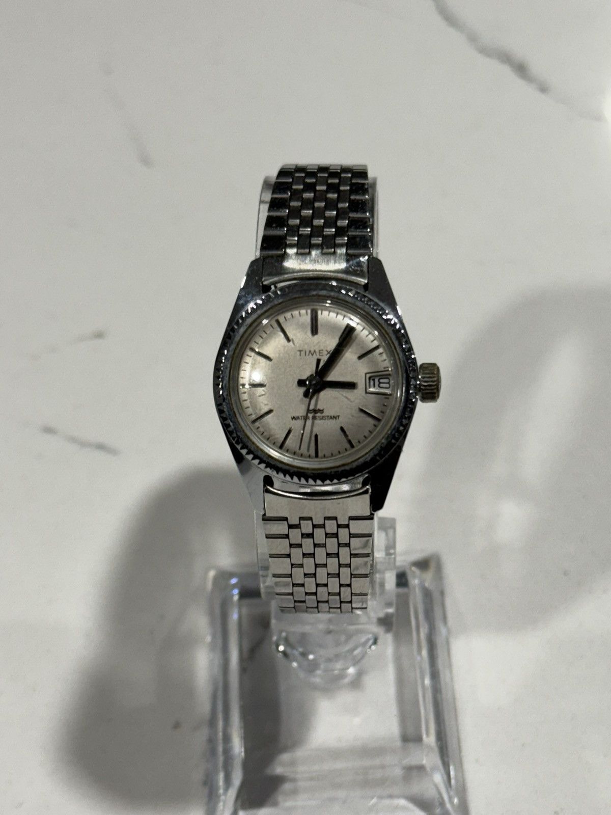 Timex Manual wind Timex w/ fluted bezel & stainless steel bracelet Size ONE SIZE - 11 Thumbnail