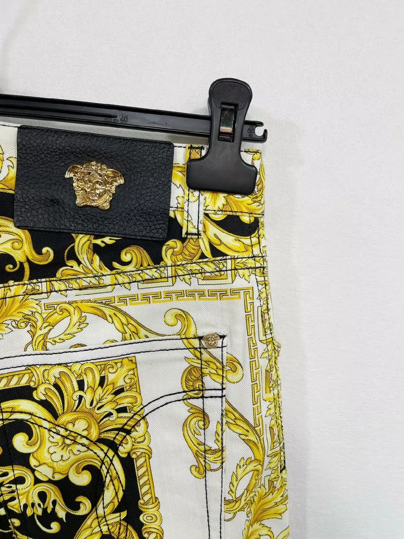 Versace Versace Baroque print stretch jeans Size US 30 / EU 46 - 7 Thumbnail