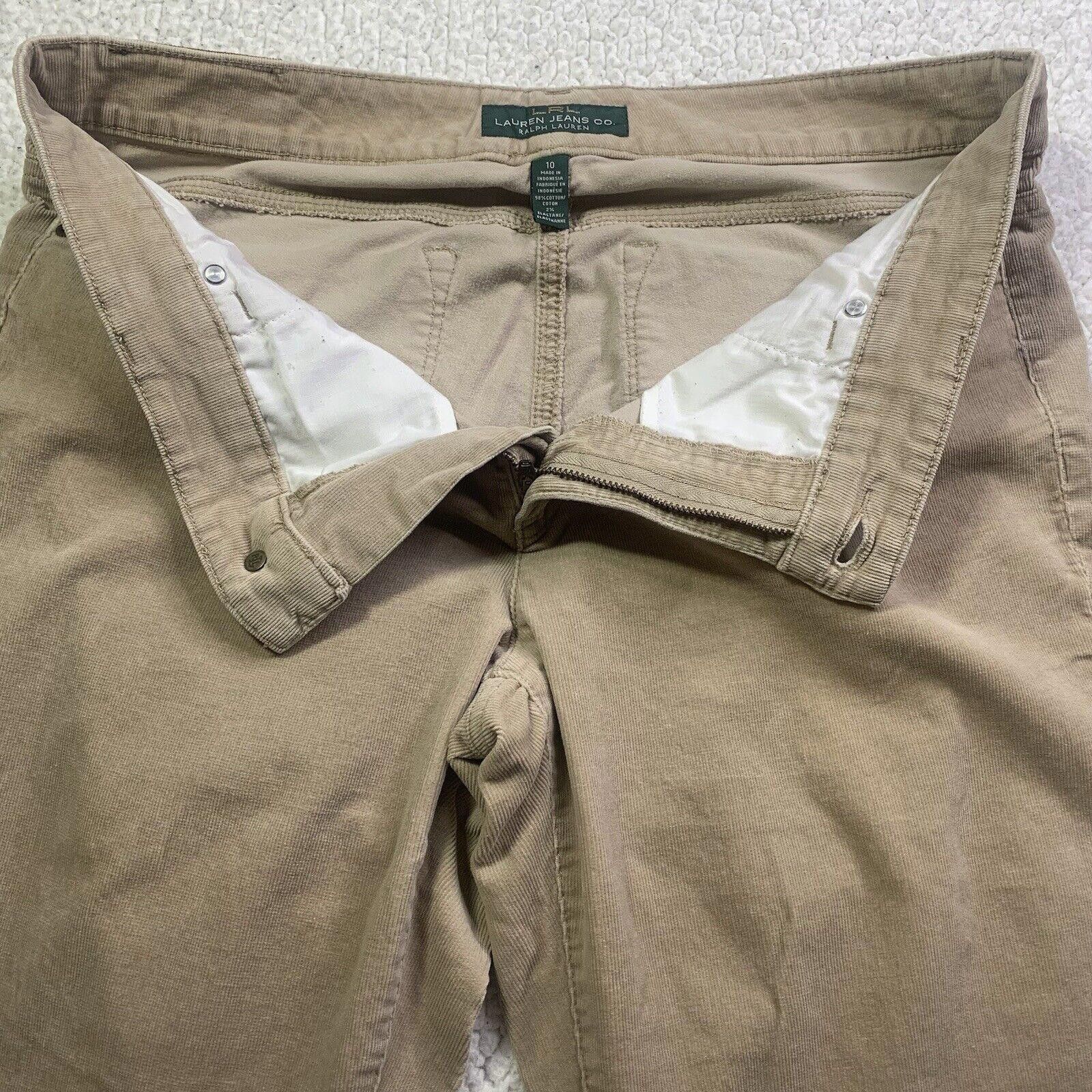 Lauren Ralph Lauren LRL Ralph Lauren Jeans Corduroy Pants Women's Size 10 Tan Size 32" / US 10 / IT 46 - 7 Thumbnail