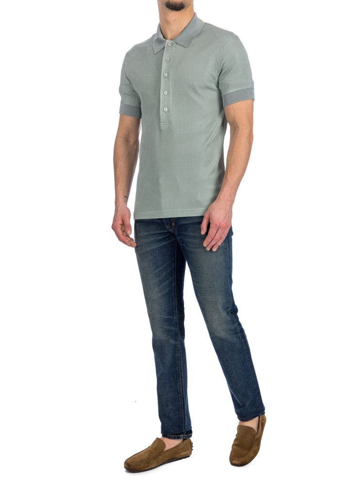 Tom Ford o1w1db10125 JPS008 Polo Shirt in Gray Size US M / EU 48-50 / 2 - 2 Thumbnail