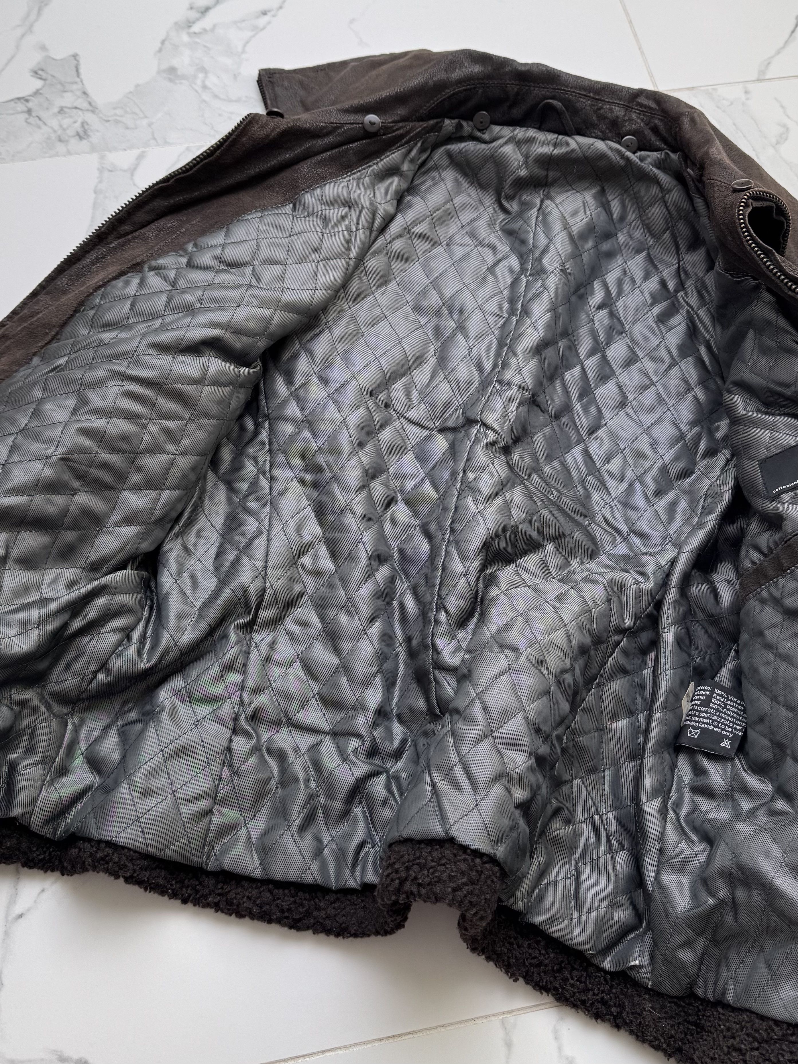 Genuine Leather Vintage Brown Suede Aviator Jacket Women Size L Zip Y2K Size L / US 10 / IT 46 - 7 Thumbnail
