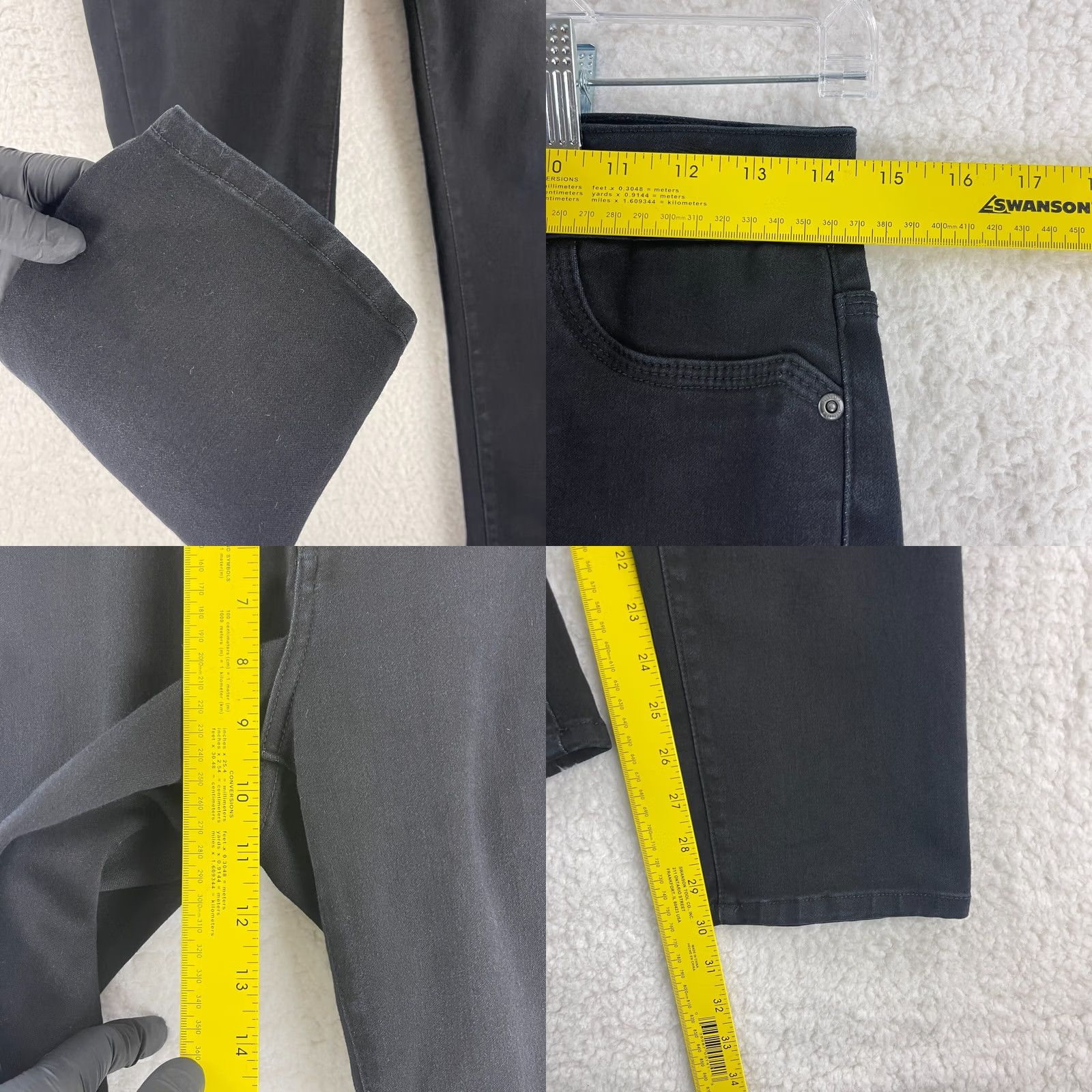 NYDJ NYDJ Jeans Womens Size 4 Black Denim Straight Legging Stretch Mid-Rise Casual Size 27" / US 4 / IT 40 - 8 Thumbnail