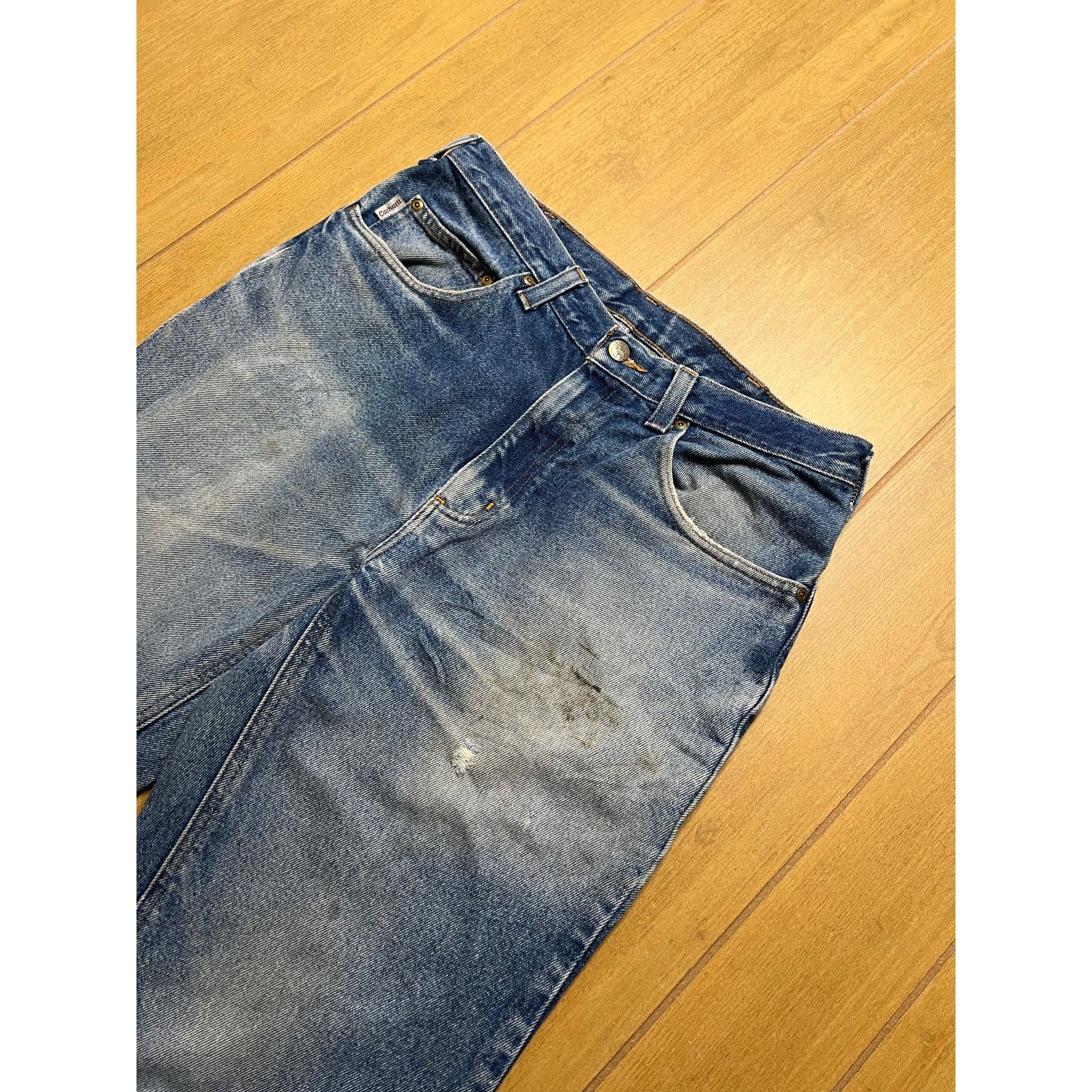 Carhartt Vintage Carhartt Sz 32x34 Men’s Blue Denim Jeans Y2K Distres Size US 32 / EU 48 - 3 Thumbnail