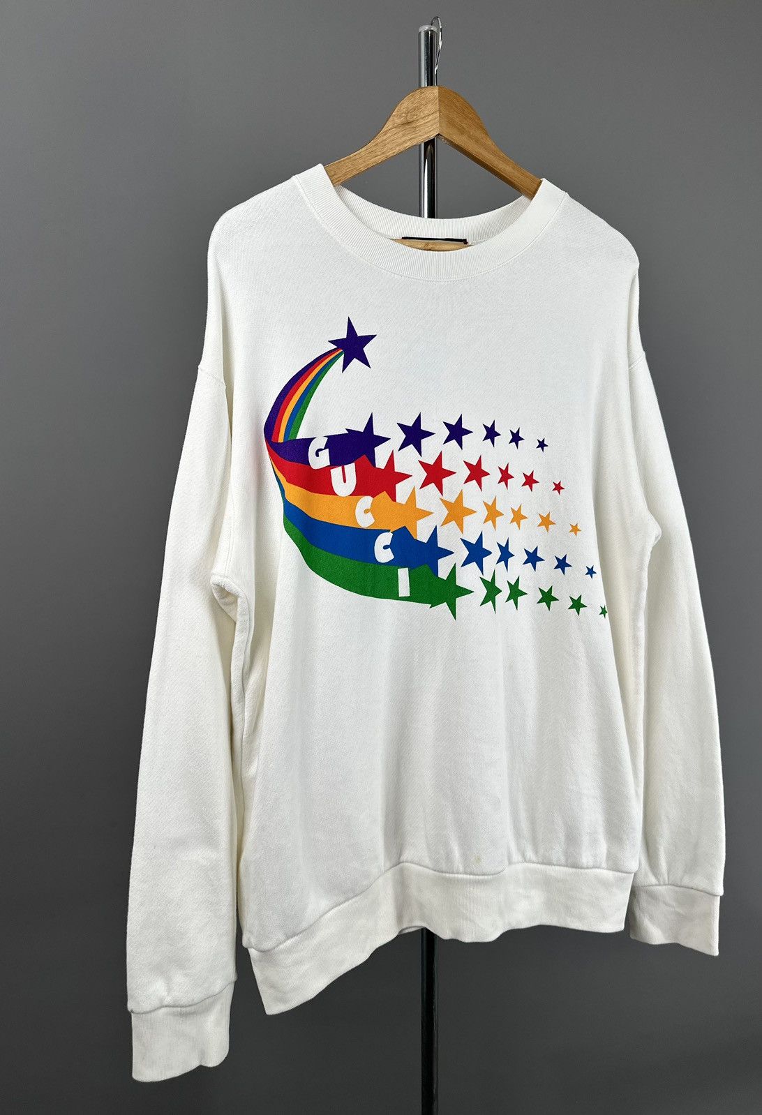 Gucci Gucci - Rainbow Shooting Star Graphics Sweater Size US S / EU 44-46 / 1 - 2 Thumbnail