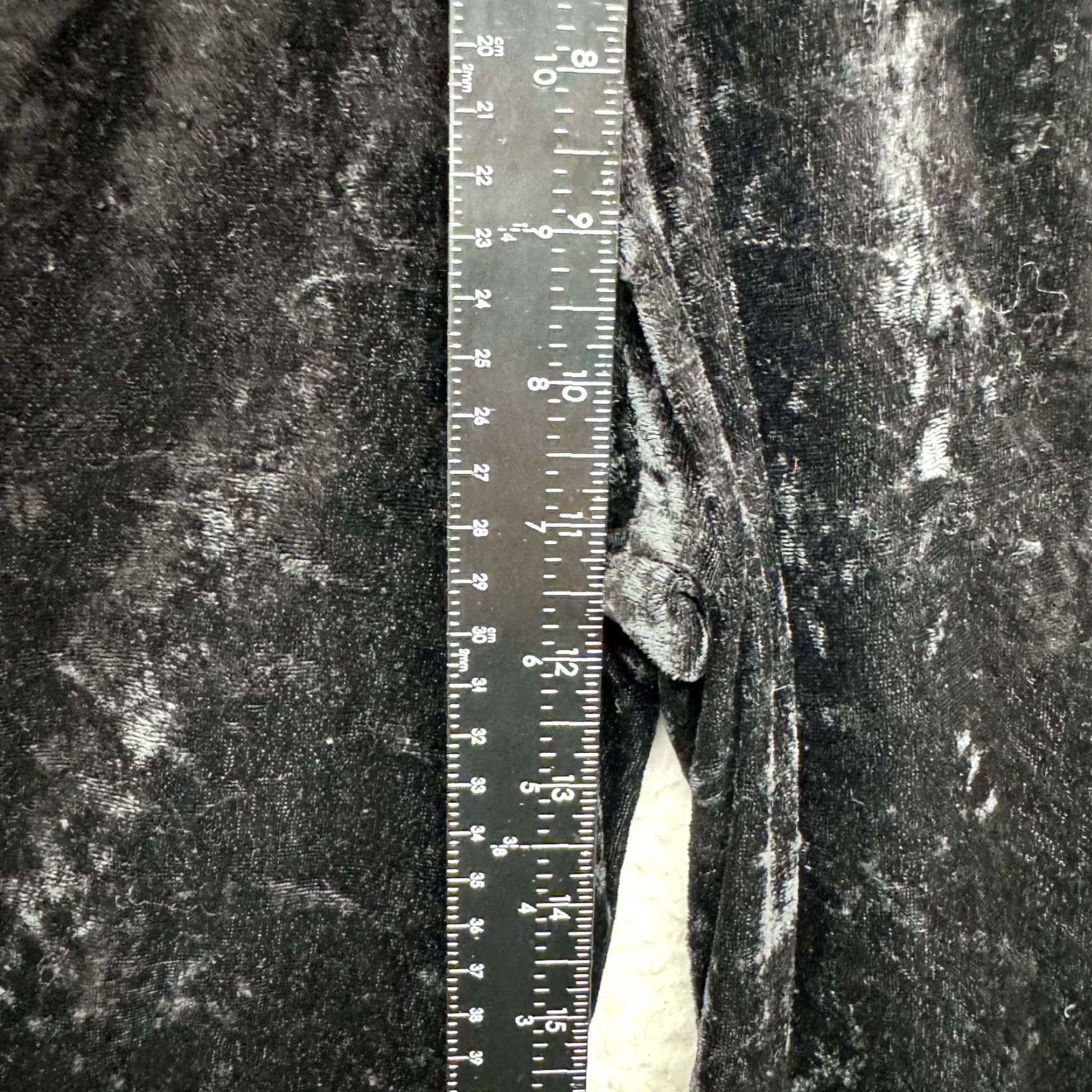 Velvet VINTAGE Y2K Capri Flare Pants Trousers 00 23 XS Black Velvet Corpcore Cocktail Size 25" / US 0 / IT 36 - 5 Thumbnail