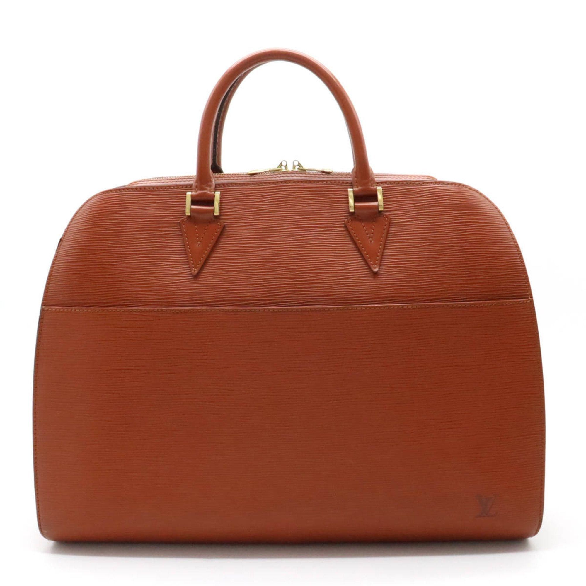 image of Louis Vuitton Epi Sorbonne Bag Handbag Leather Kenyan Brown M54513, Women's