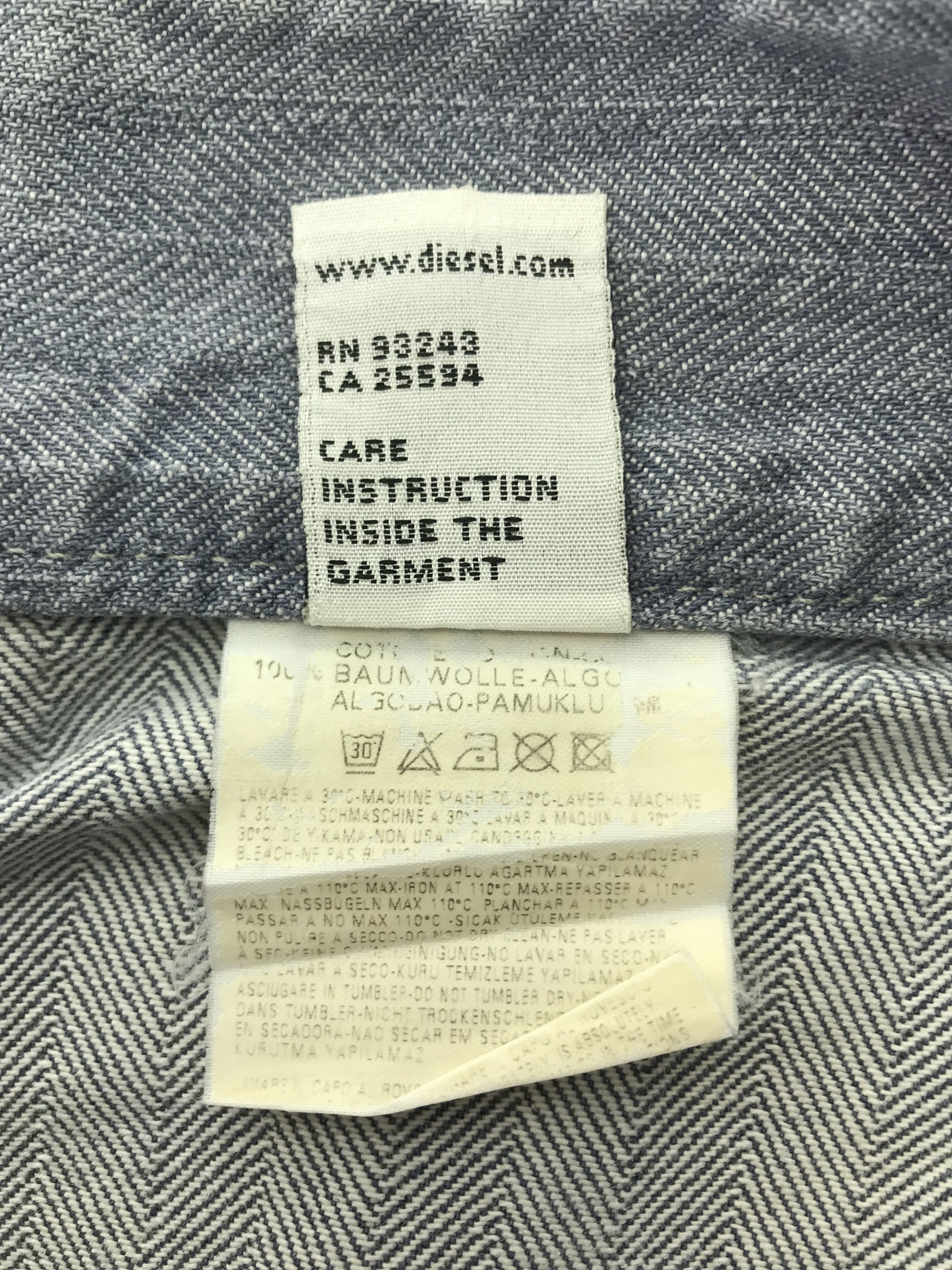 Diesel Vintage Diesel Striped Design Flare Jeans Size 26" / US 2 / IT 38 - 11 Thumbnail