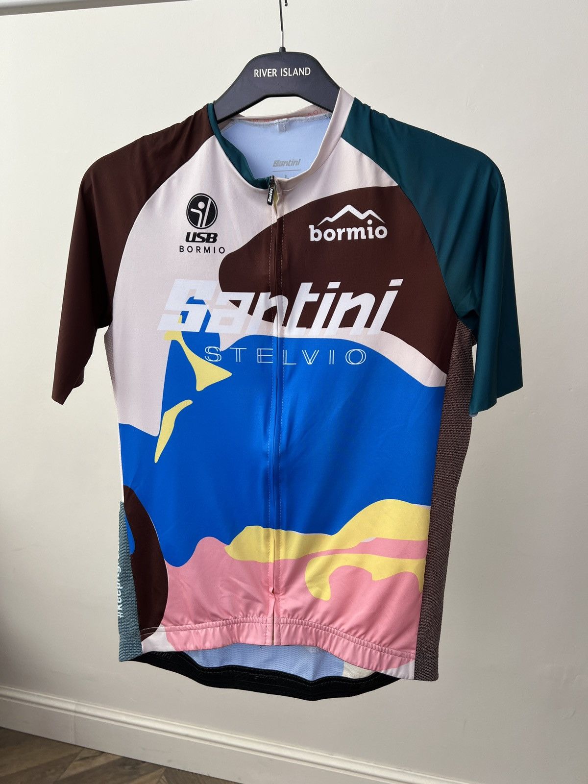 Other Vintage Santini Cycling Jersey Size US L / EU 52-54 / 3 - 4 Thumbnail