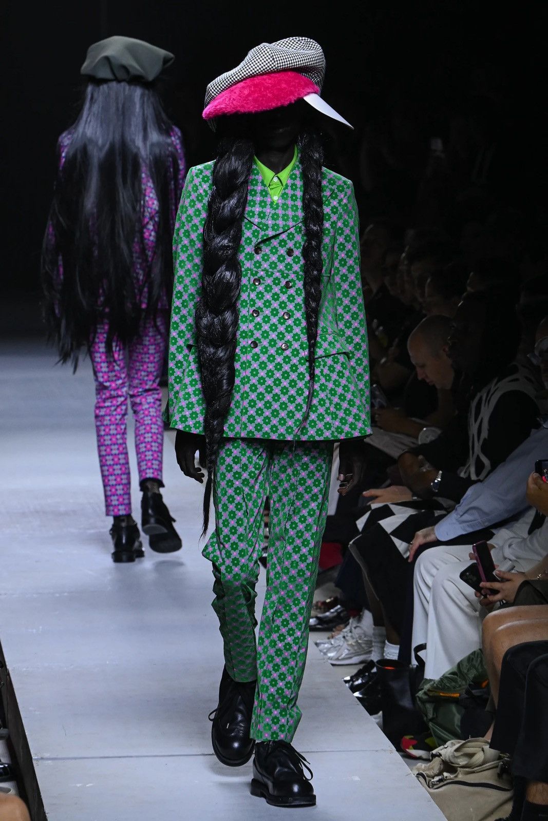 Comme des Garcons Homme Plus Comme des Garçons Homme Plus Floral Jacquard Runway Trousers Size US 34 / EU 50 - 3 Thumbnail