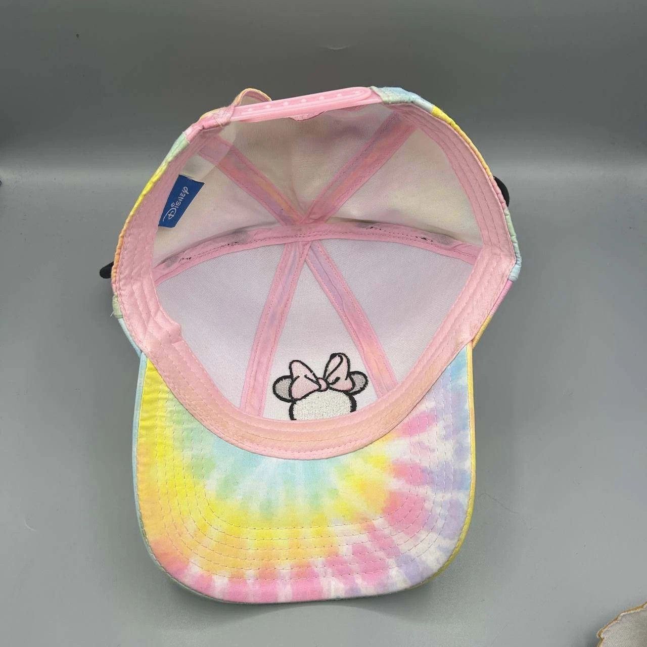 Disney Minnie Mouse Hat Women Sassy Bow Tie Dye Snap Back Cap Size ONE SIZE - 2 Thumbnail